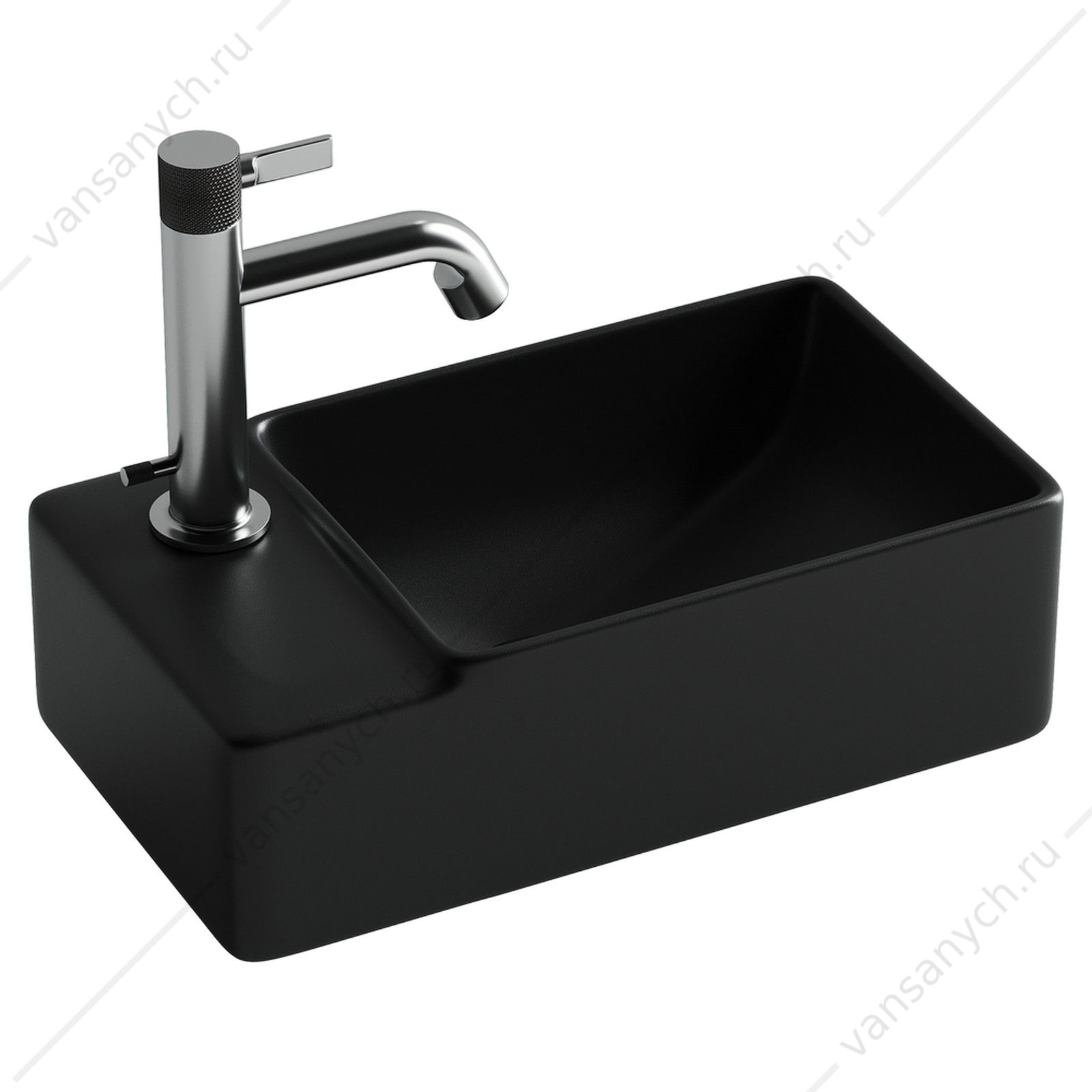 Раковина 40см Ceramica Nova ELEMENT CN5046MB подвесная черный матовый CERAMICA NOVA (Италия) купить в Тюмени (Ван Саныч™)