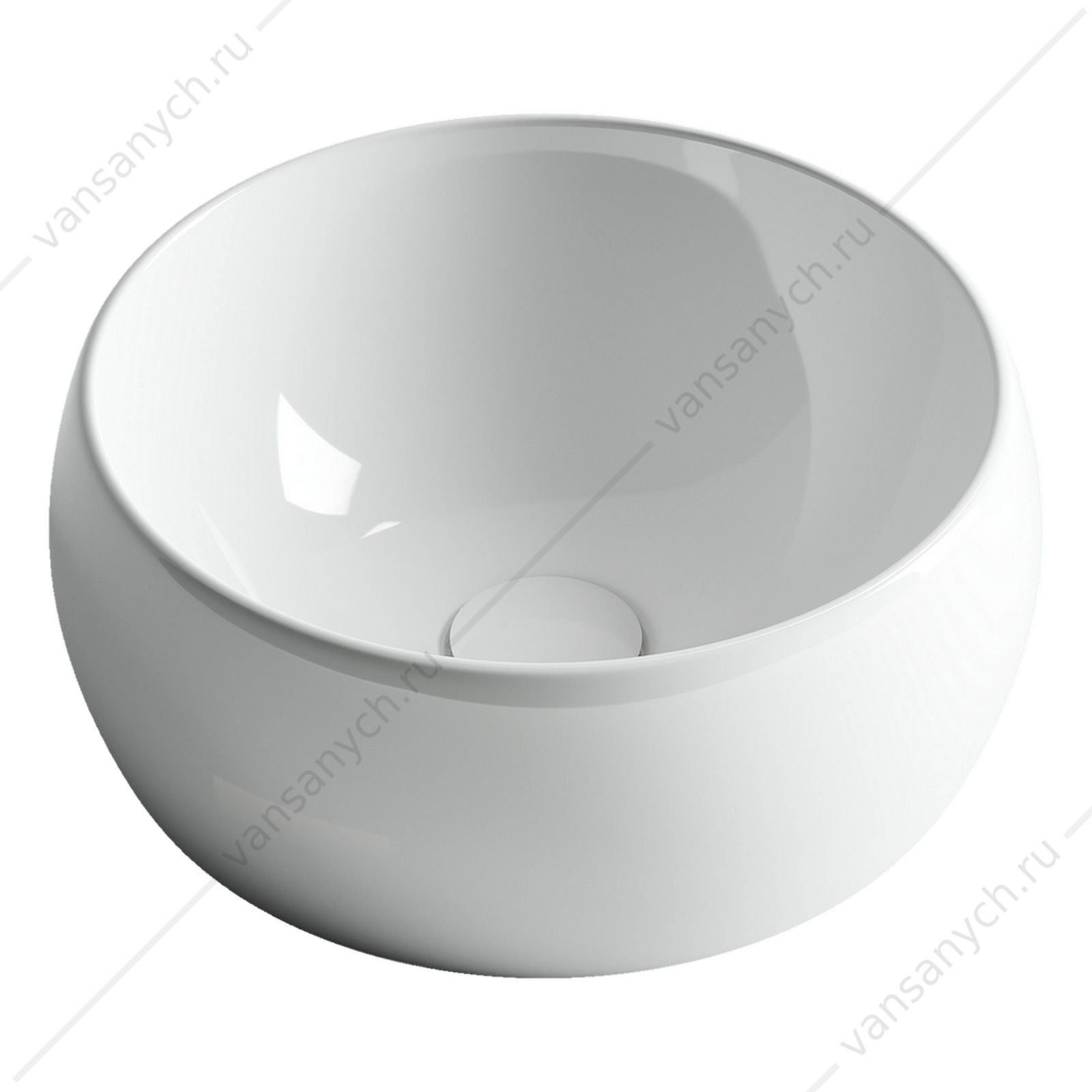 Раковина 40см Ceramica Nova ELEMENT CN6001 накладная белый CERAMICA NOVA (Италия) купить в Тюмени (Ван Саныч™)