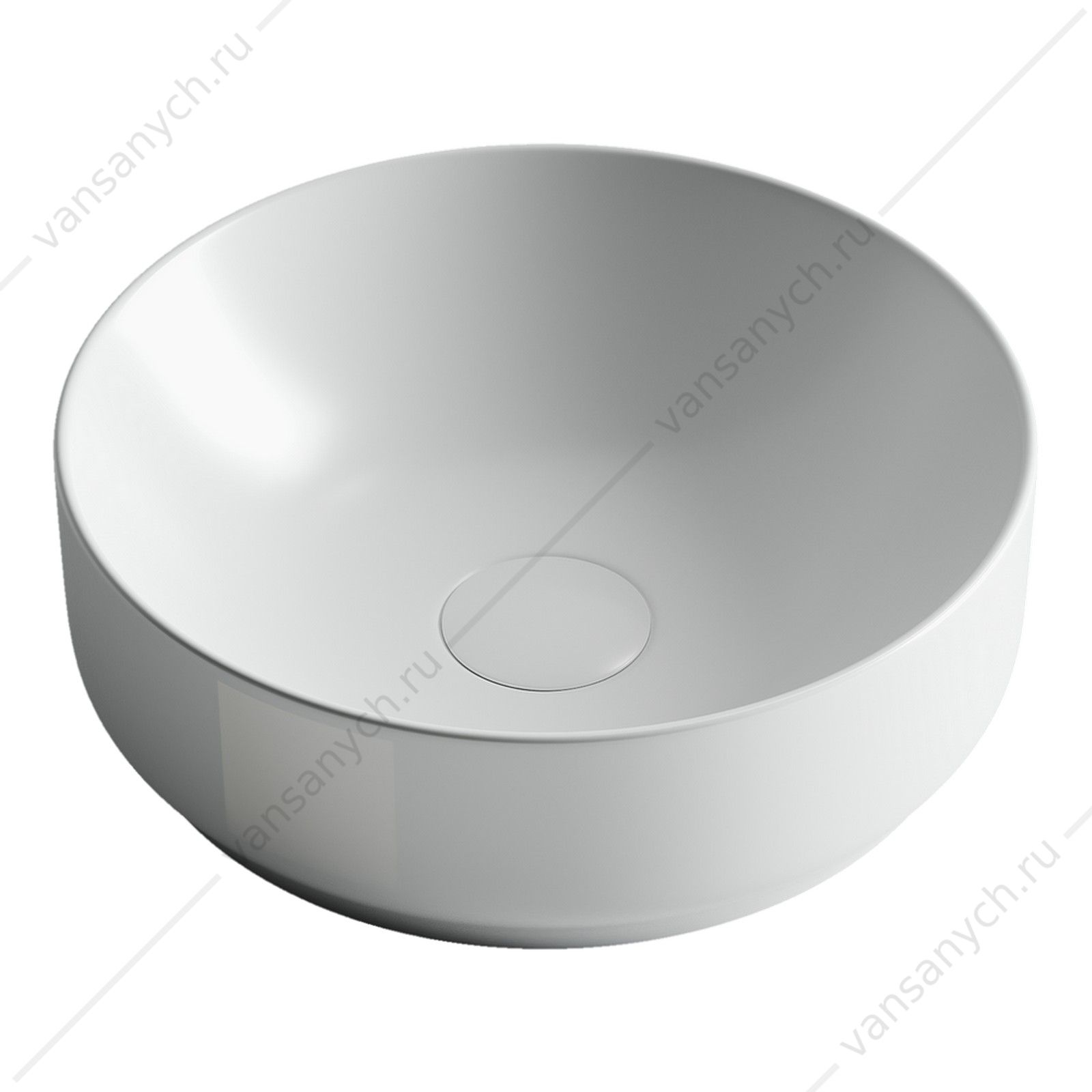 Раковина 36см Ceramica Nova ELEMENT CN6006 накладная белый матовый CERAMICA NOVA (Италия) купить в Тюмени (Ван Саныч™)