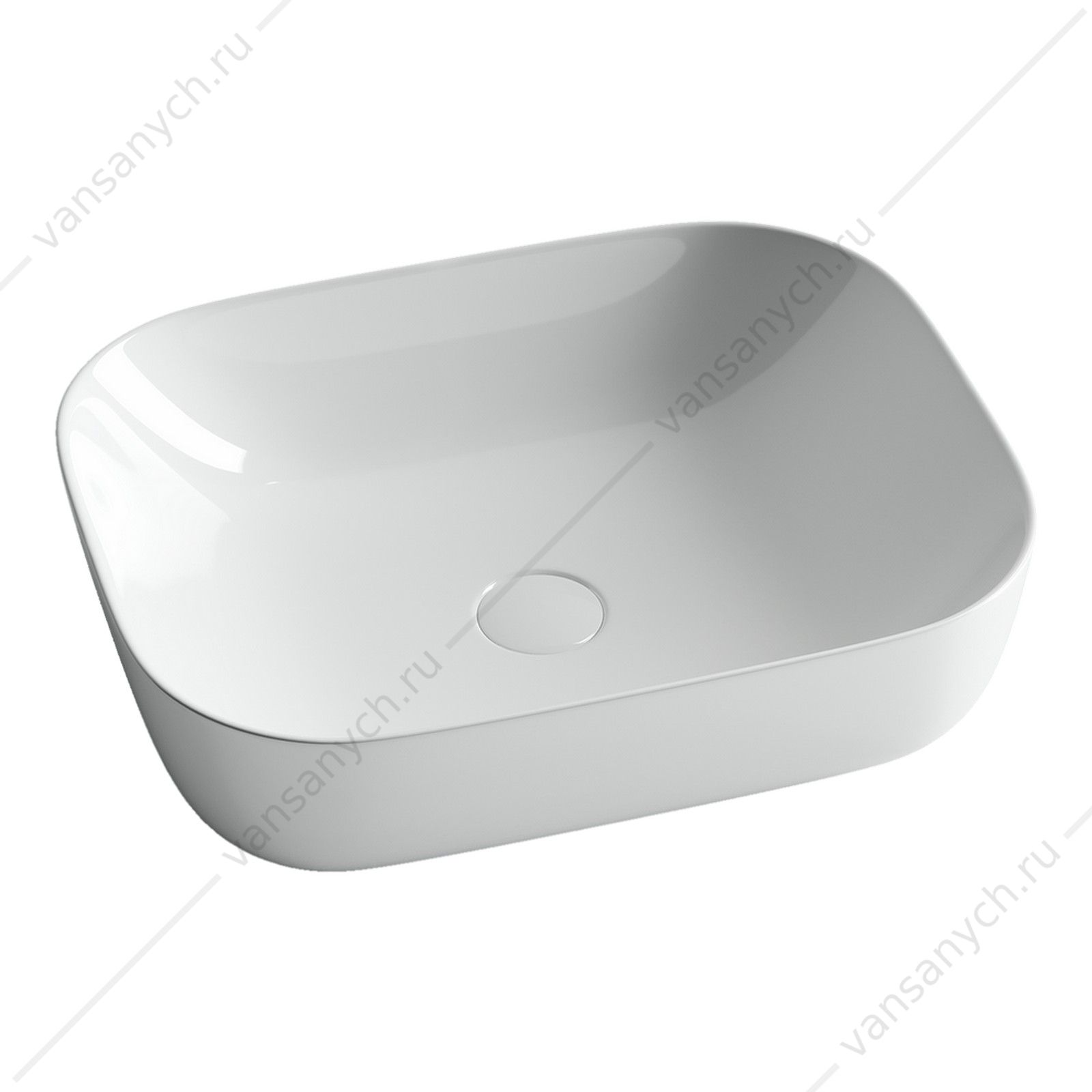 Раковина 51см Ceramica Nova ELEMENT CN6008 накладная белый CERAMICA NOVA (Италия) купить в Тюмени (Ван Саныч™)