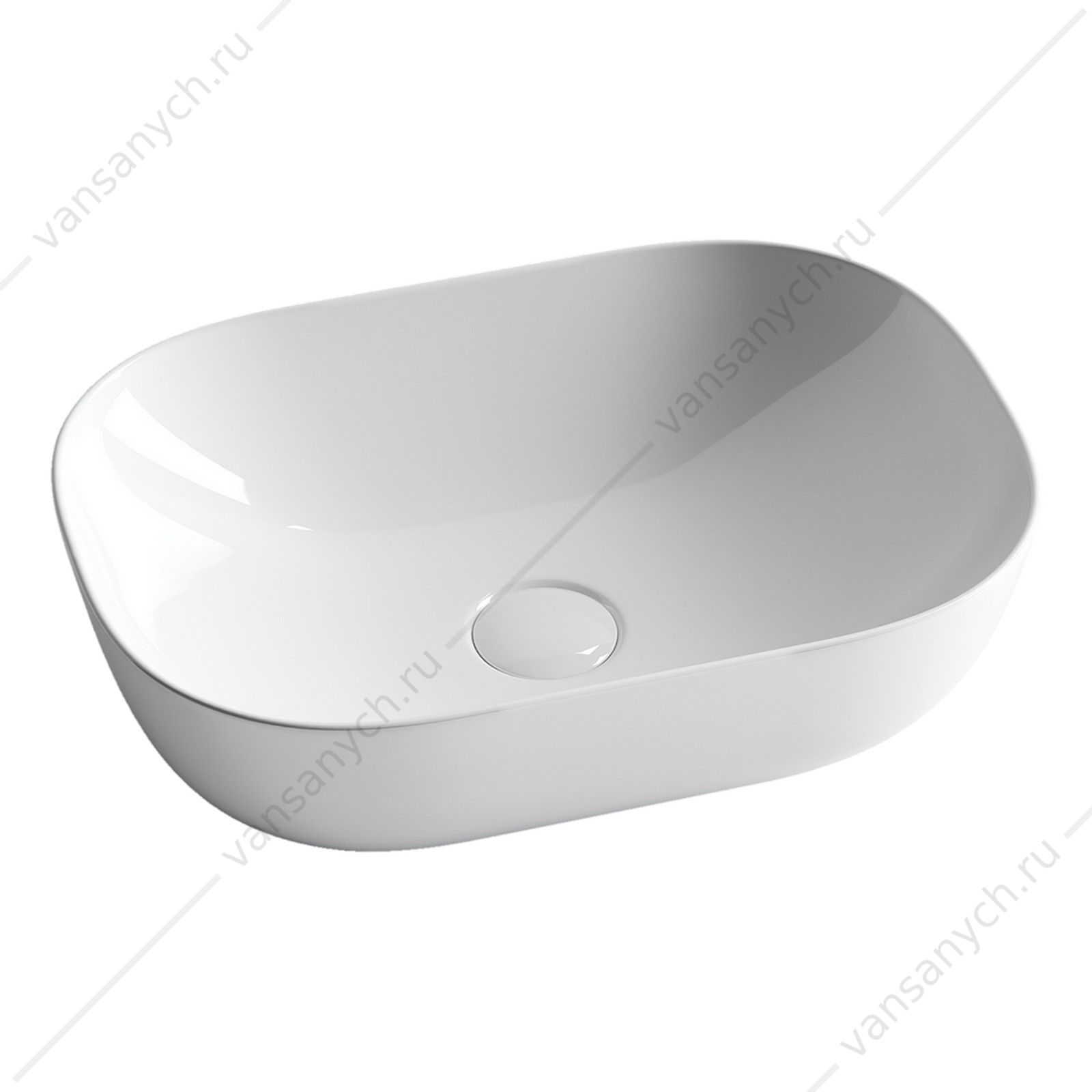 Раковина 46см Ceramica Nova ELEMENT CN6009 накладная белый CERAMICA NOVA (Италия) купить в Тюмени (Ван Саныч™)