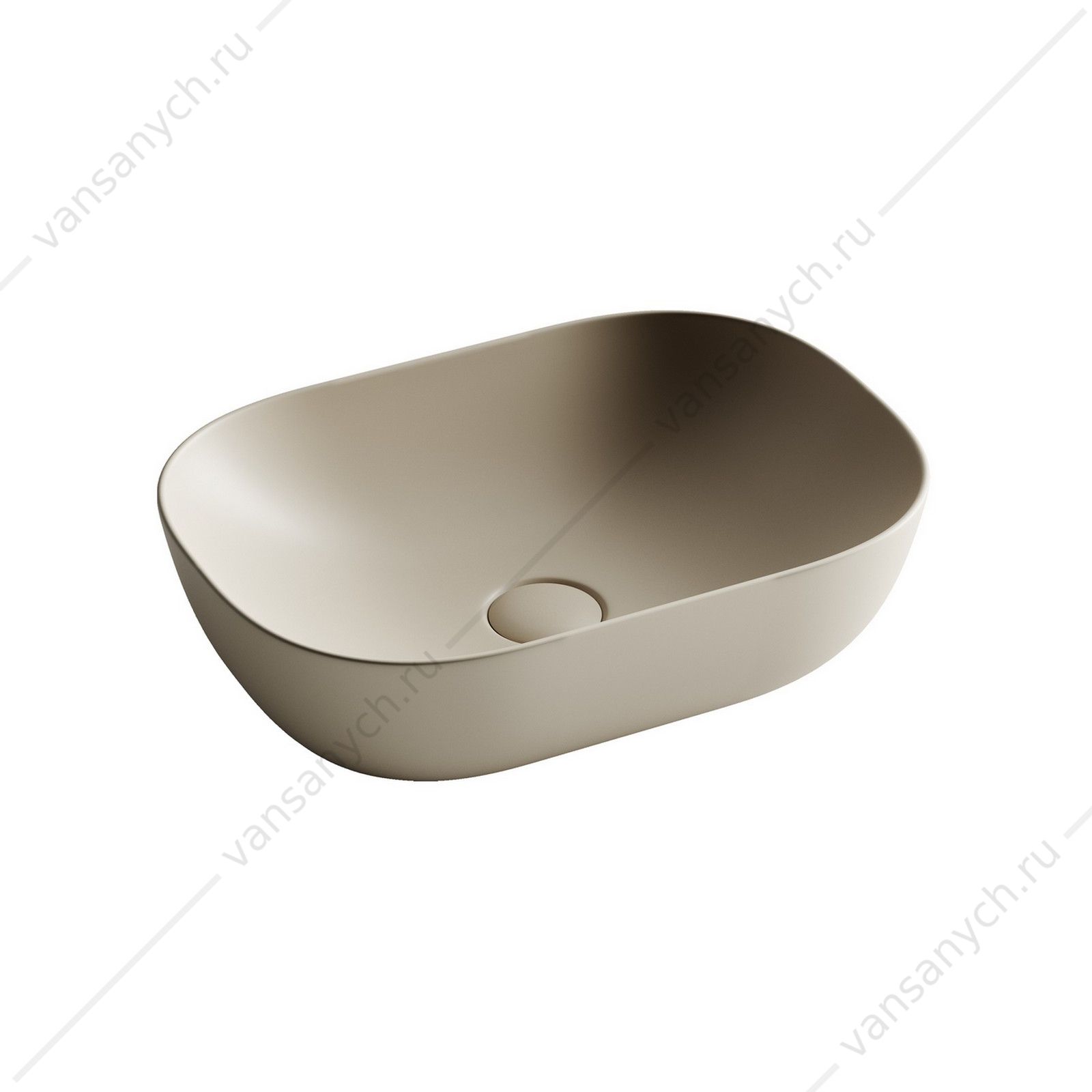 Раковина 46см Ceramica Nova ELEMENT CN6009MC накладная бежевый матовый CERAMICA NOVA (Италия) купить в Тюмени (Ван Саныч™)