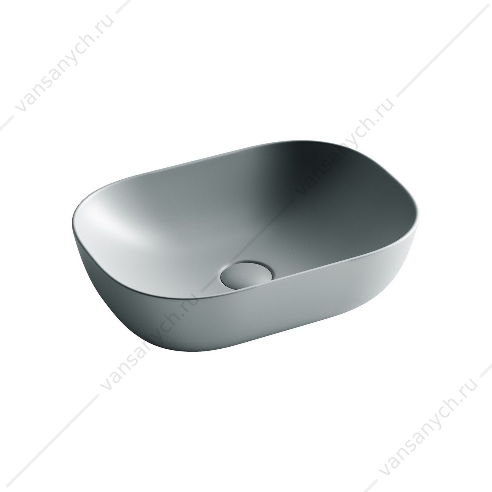 Раковина 46см Ceramica Nova ELEMENT CN6009MH накладная антрацит матовый CERAMICA NOVA (Италия) купить в Тюмени (Ван Саныч™)