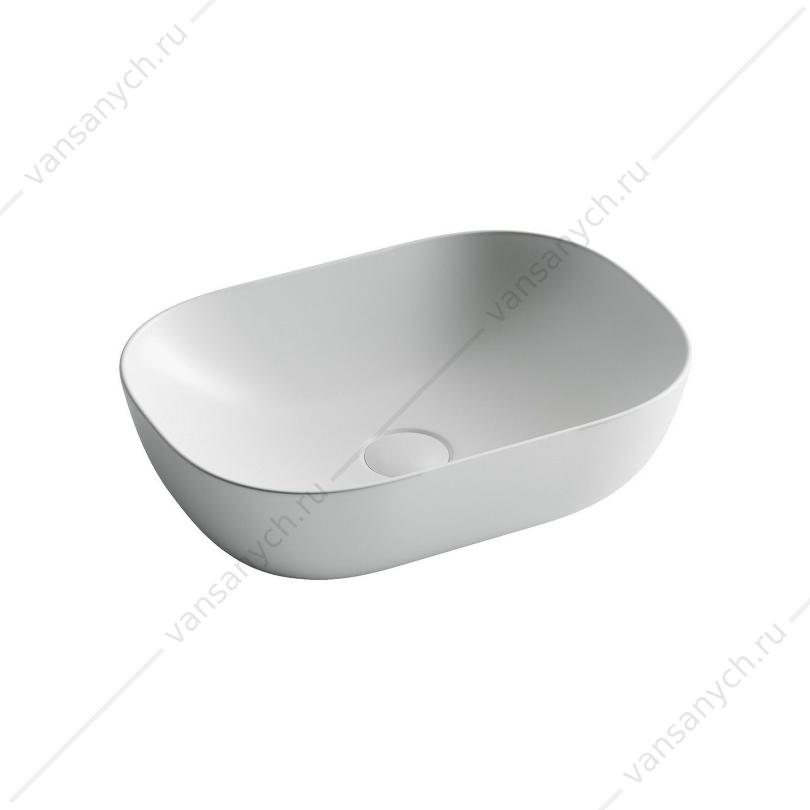 Раковина 46см Ceramica Nova ELEMENT CN6009MW накладная белый матовый CERAMICA NOVA (Италия) купить в Тюмени (Ван Саныч™)