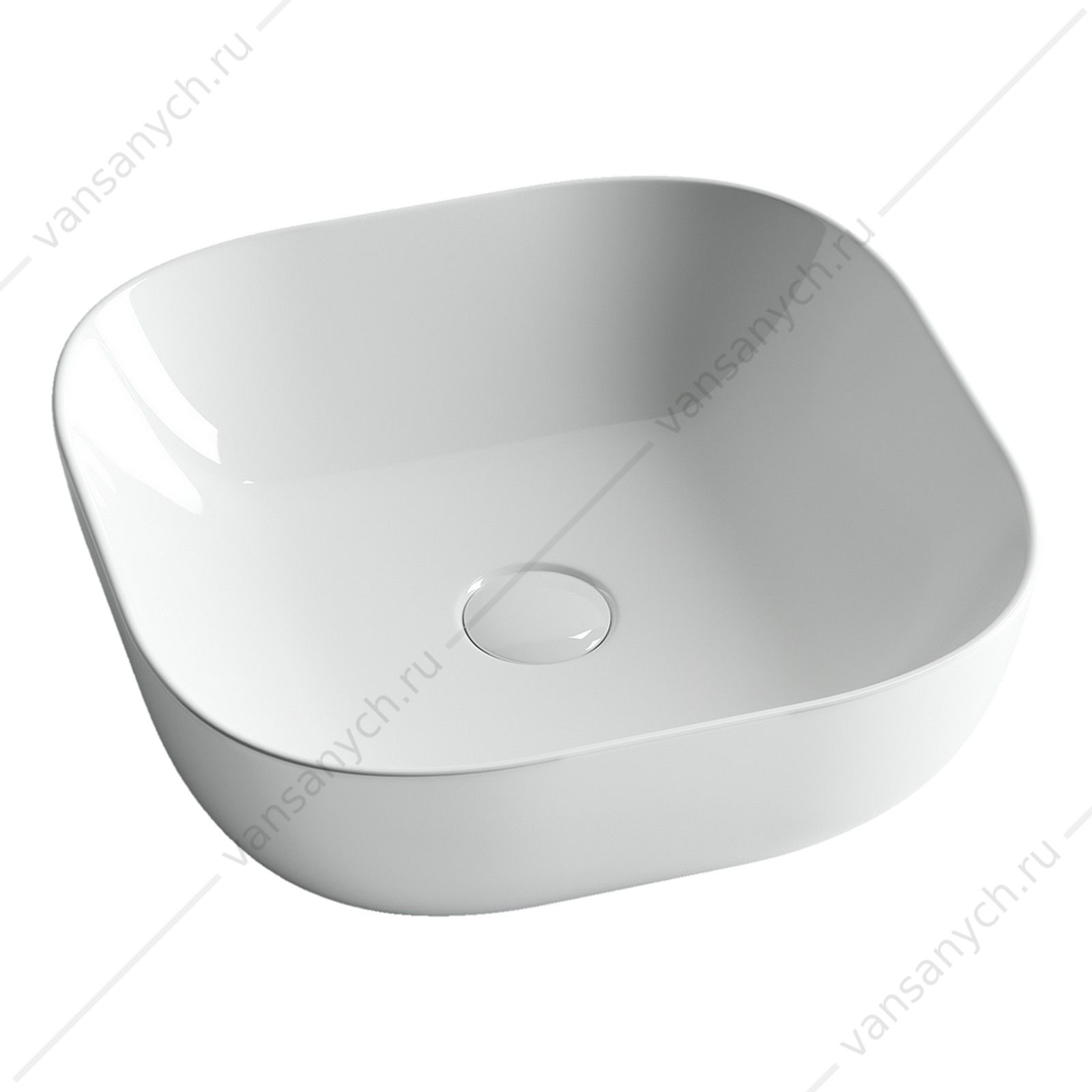 Раковина 43см Ceramica Nova ELEMENT CN6010 накладная белый CERAMICA NOVA (Италия) купить в Тюмени (Ван Саныч™)