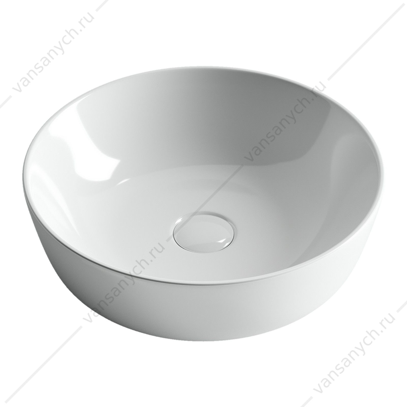 Раковина 42см Ceramica Nova ELEMENT CN6013 накладная белый CERAMICA NOVA (Италия) купить в Тюмени (Ван Саныч™)