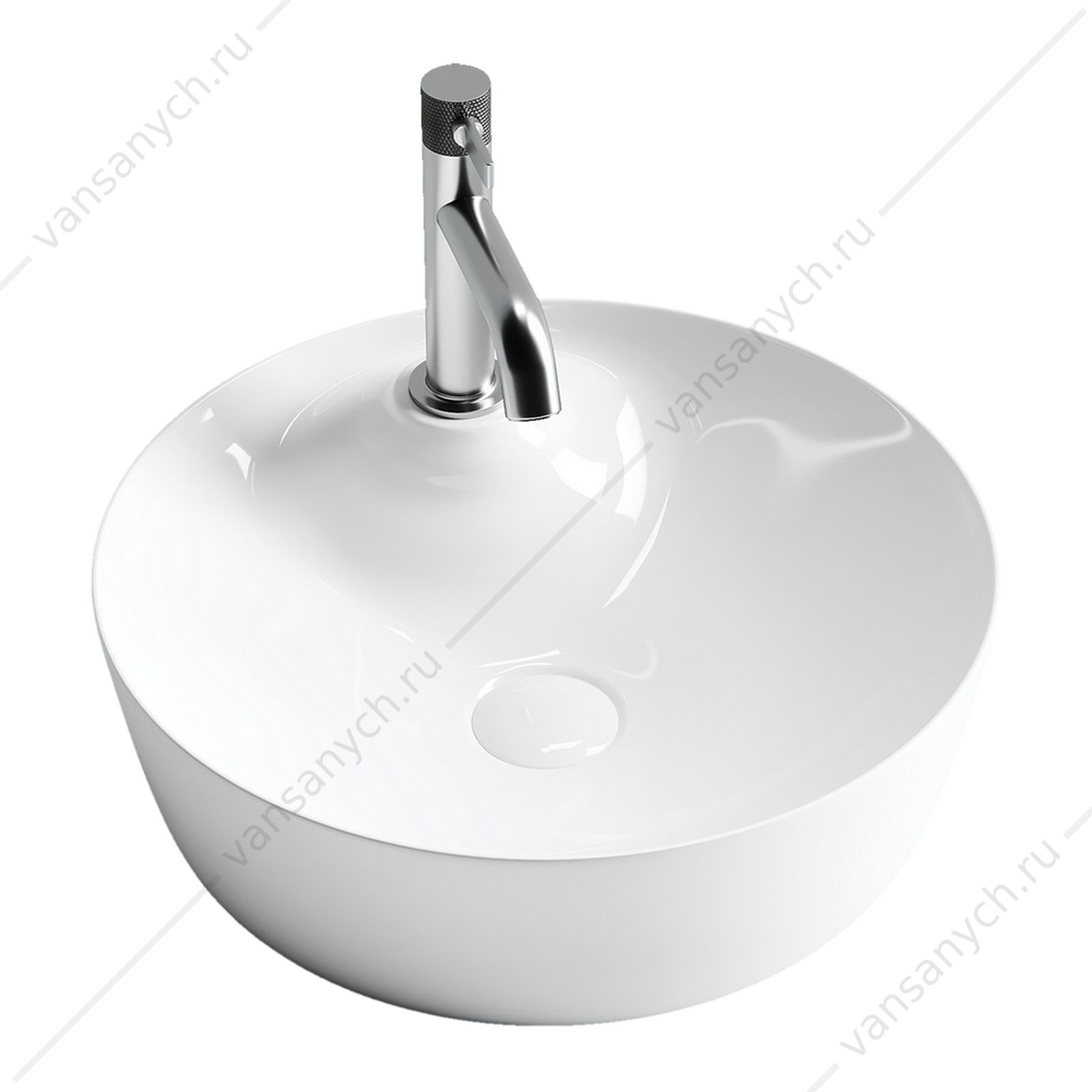 Раковина 44см Ceramica Nova ELEMENT CN6014 накладная белый CERAMICA NOVA (Италия) купить в Тюмени (Ван Саныч™)