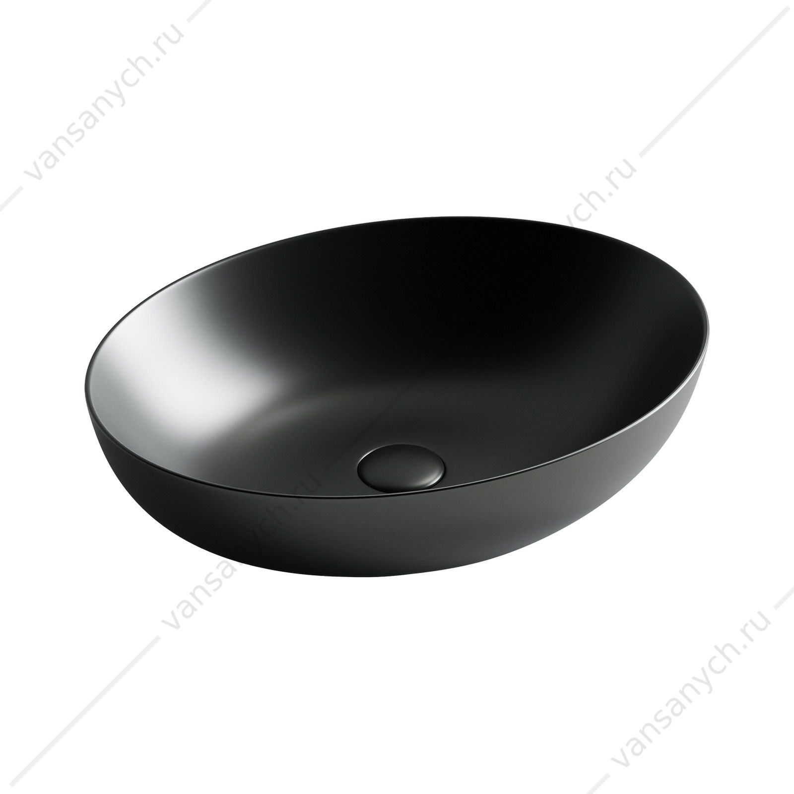 Раковина 52см Ceramica Nova ELEMENT CN6017MB накладная черный матовый CERAMICA NOVA (Италия) купить в Тюмени (Ван Саныч™)