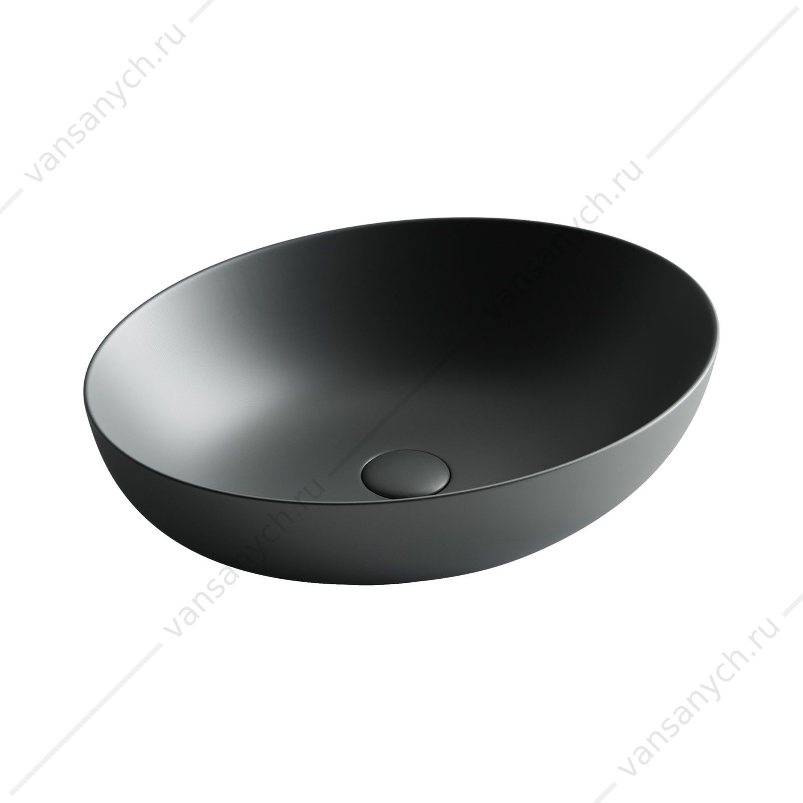 Раковина 52см Ceramica Nova ELEMENT CN6017MDH накладная темный антрацит матовый CERAMICA NOVA (Италия) купить в Тюмени (Ван Саныч™)
