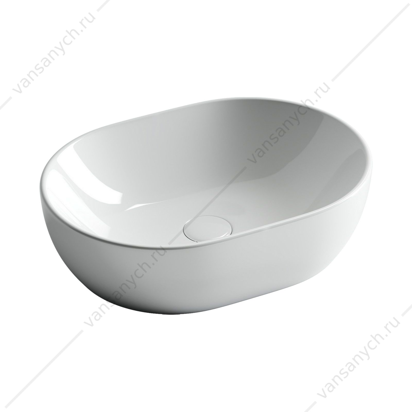 Раковина 48см Ceramica Nova ELEMENT CN6019 накладная белый CERAMICA NOVA (Италия) купить в Тюмени (Ван Саныч™)