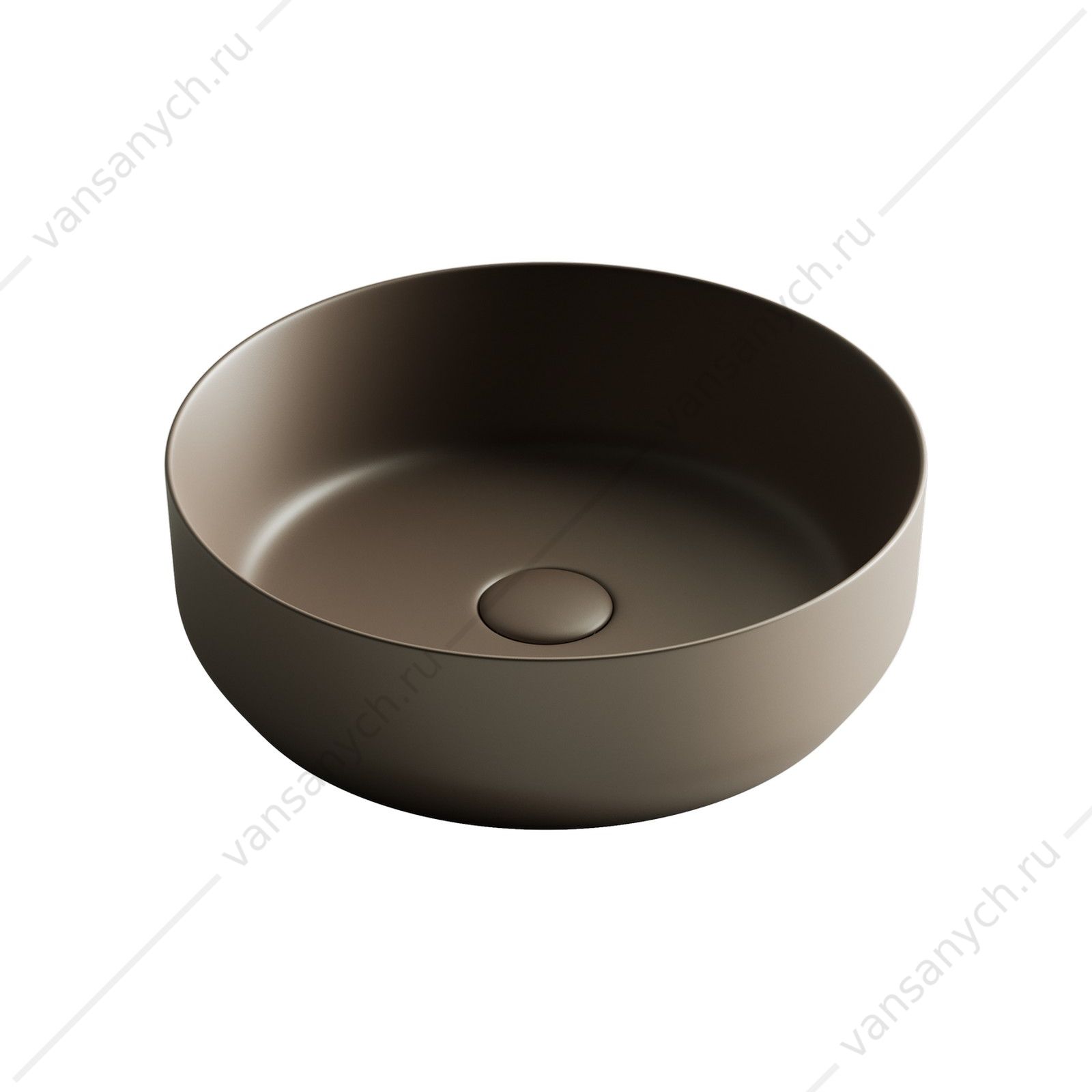Раковина 39см Ceramica Nova ELEMENT CN6022MDB накладная темно-коричневый матовый CERAMICA NOVA (Италия) купить в Тюмени (Ван Саныч™)