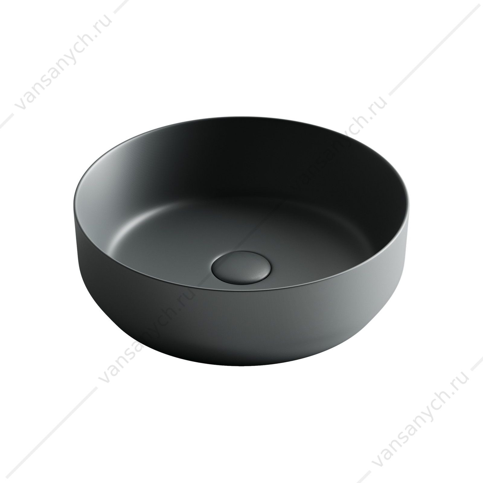 Раковина 39см Ceramica Nova ELEMENT CN6022MDH накладная темный антрацит матовый CERAMICA NOVA (Италия) купить в Тюмени (Ван Саныч™)