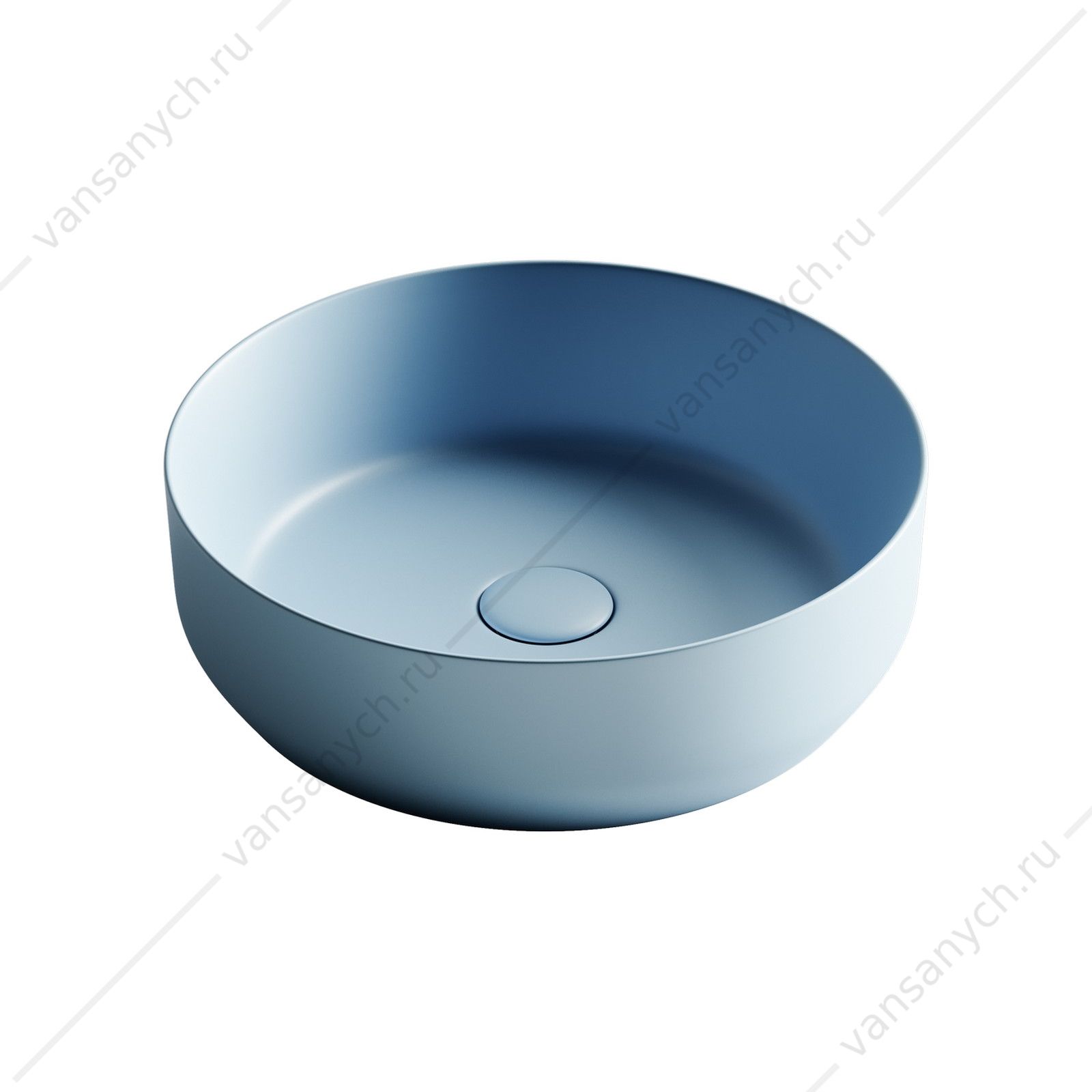Раковина 39см Ceramica Nova ELEMENT CN6022ML накладная голубой матовый CERAMICA NOVA (Италия) купить в Тюмени (Ван Саныч™)