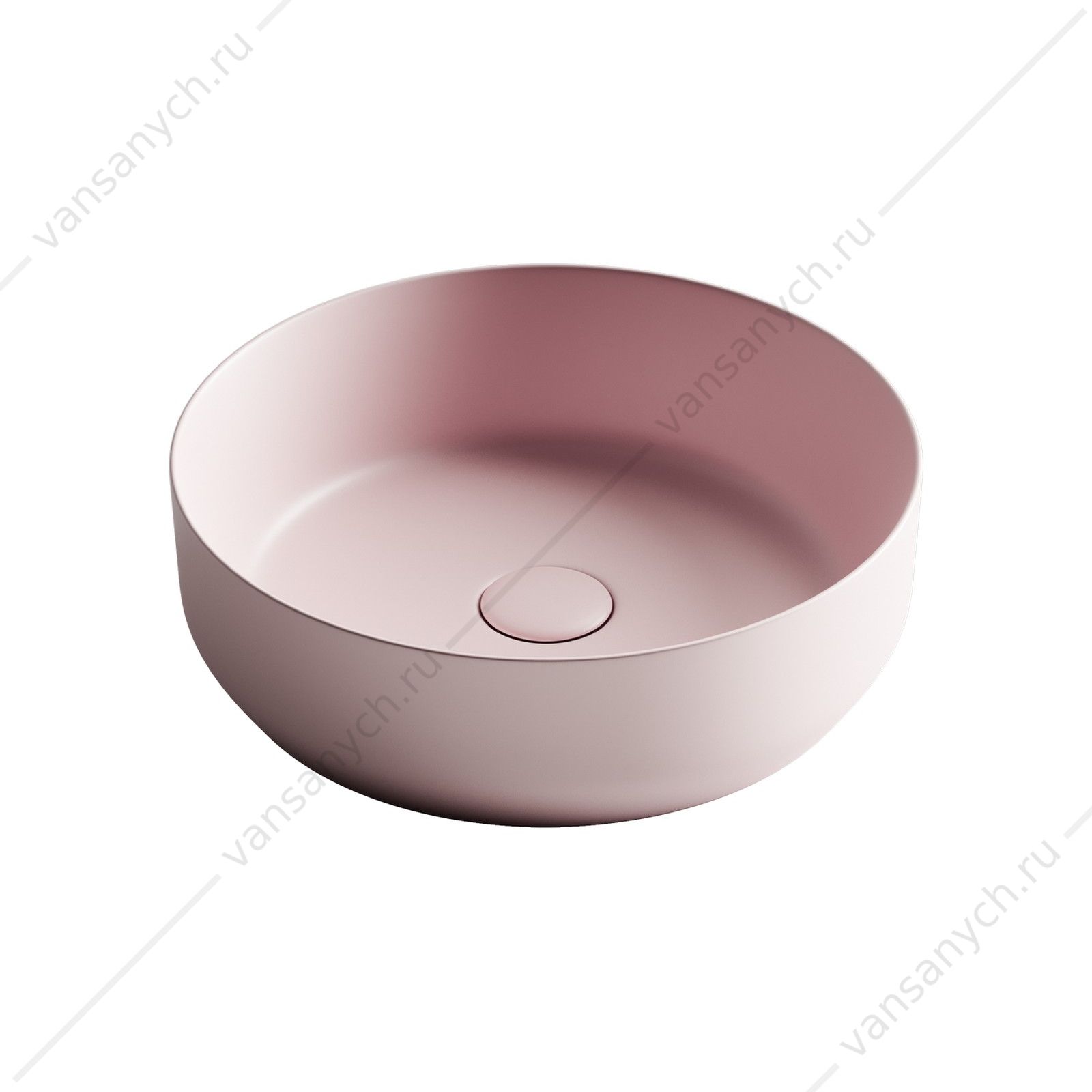 Раковина 39см Ceramica Nova ELEMENT CN6022MP накладная розовый матовый CERAMICA NOVA (Италия) купить в Тюмени (Ван Саныч™)