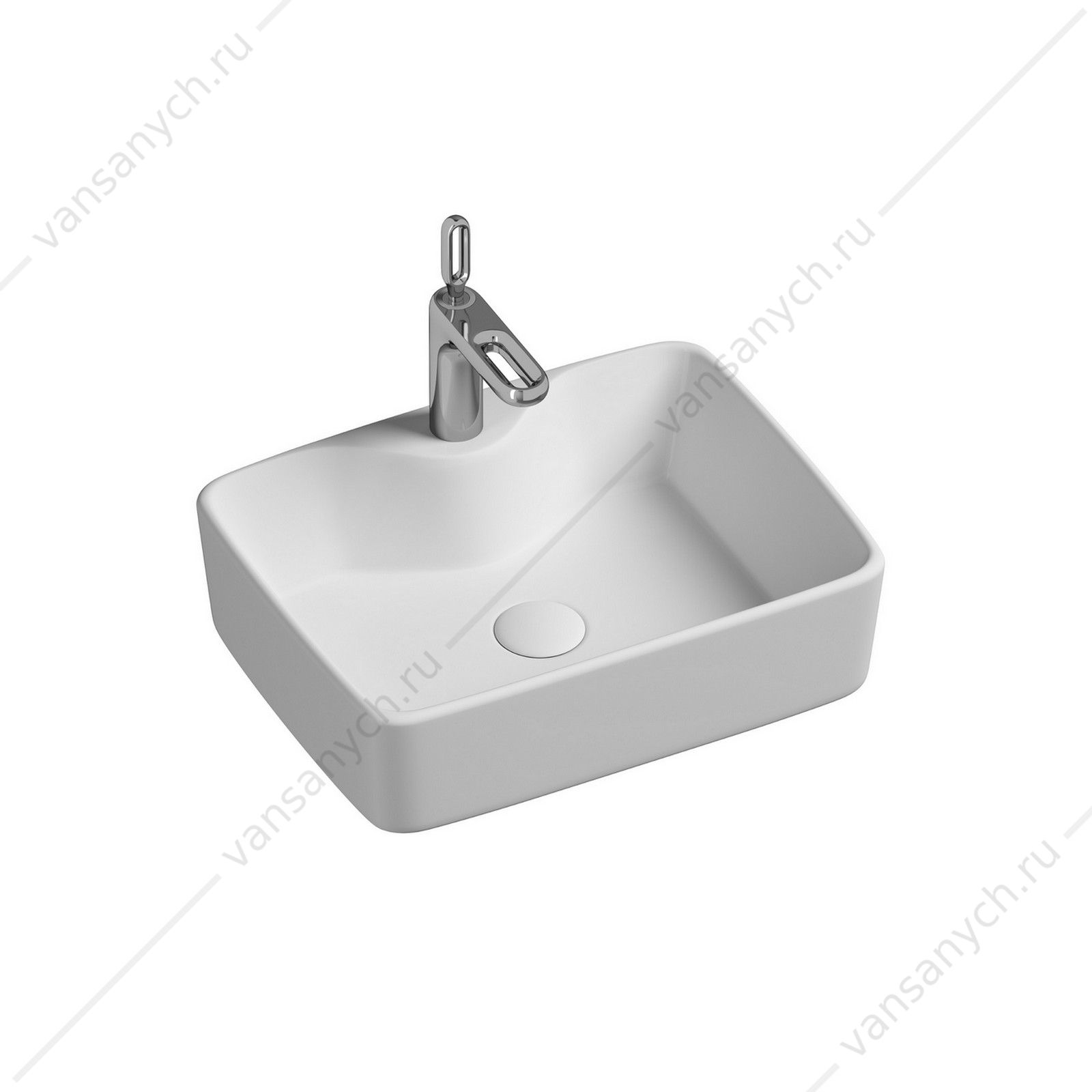 Раковина 48см Ceramica Nova ELEMENT CN6033 накладная белый CERAMICA NOVA (Италия) купить в Тюмени (Ван Саныч™)