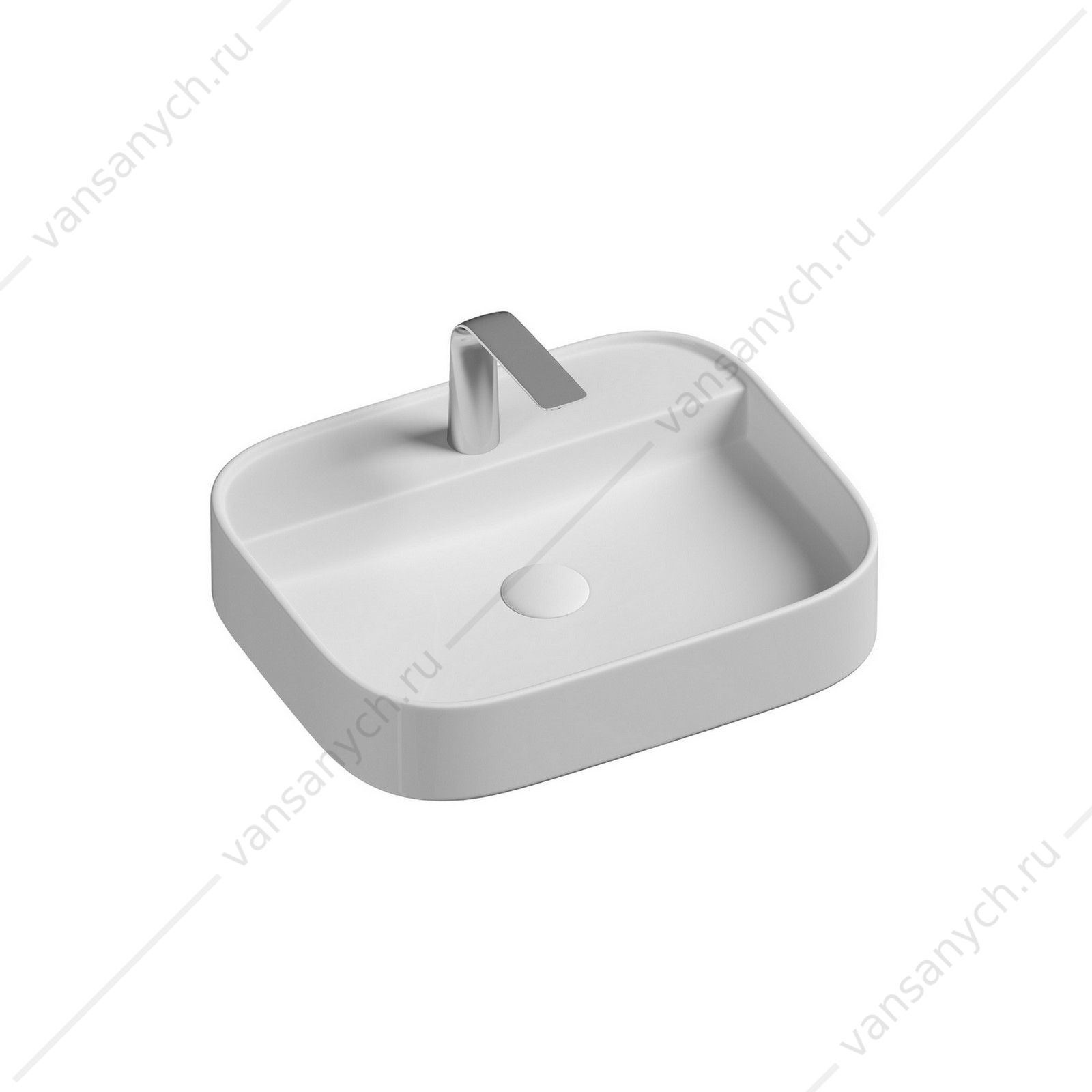 Раковина 55см Ceramica Nova ELEMENT CN6034 накладная белый CERAMICA NOVA (Италия) купить в Тюмени (Ван Саныч™)