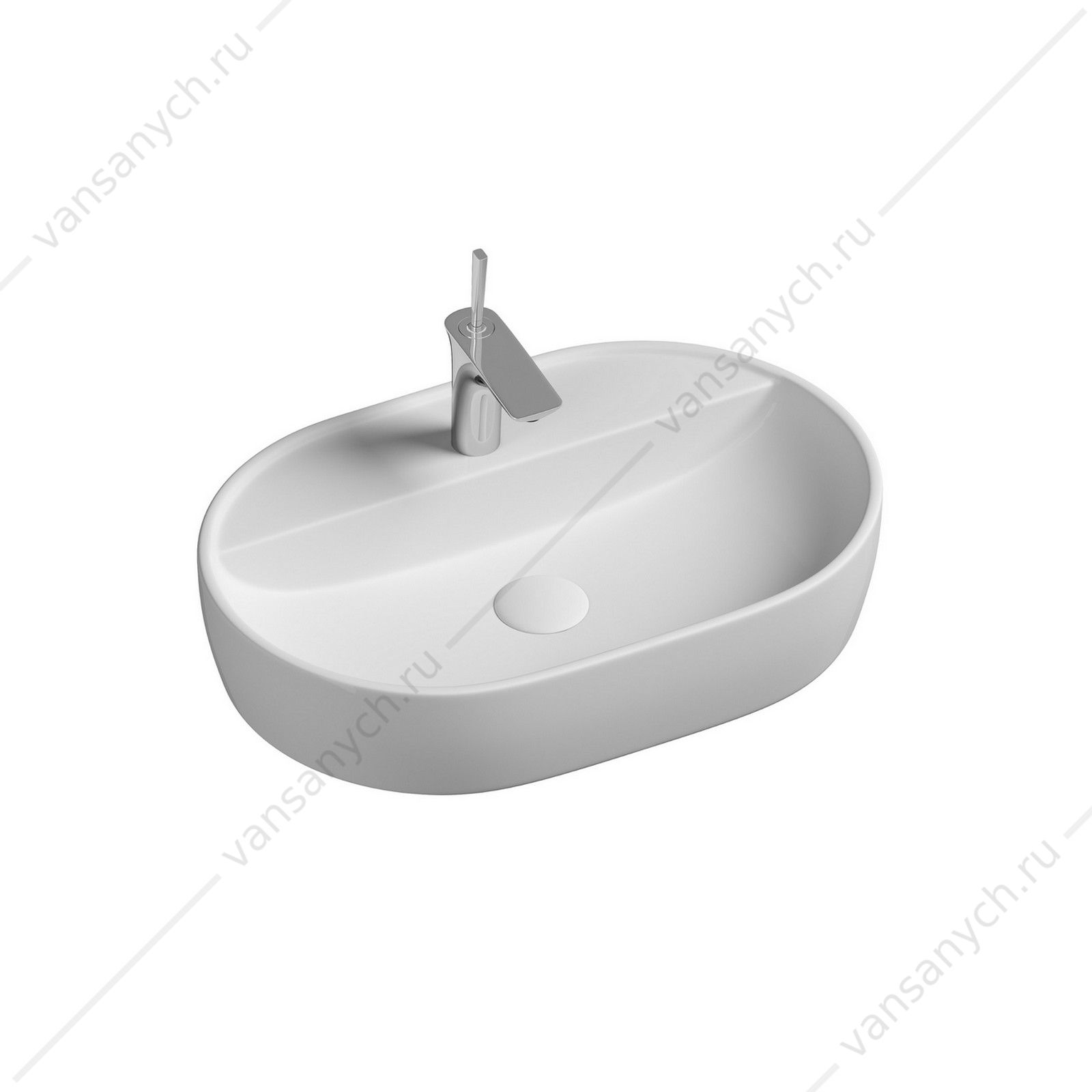Раковина 60см Ceramica Nova ELEMENT CN6035 накладная белый CERAMICA NOVA (Италия) купить в Тюмени (Ван Саныч™)