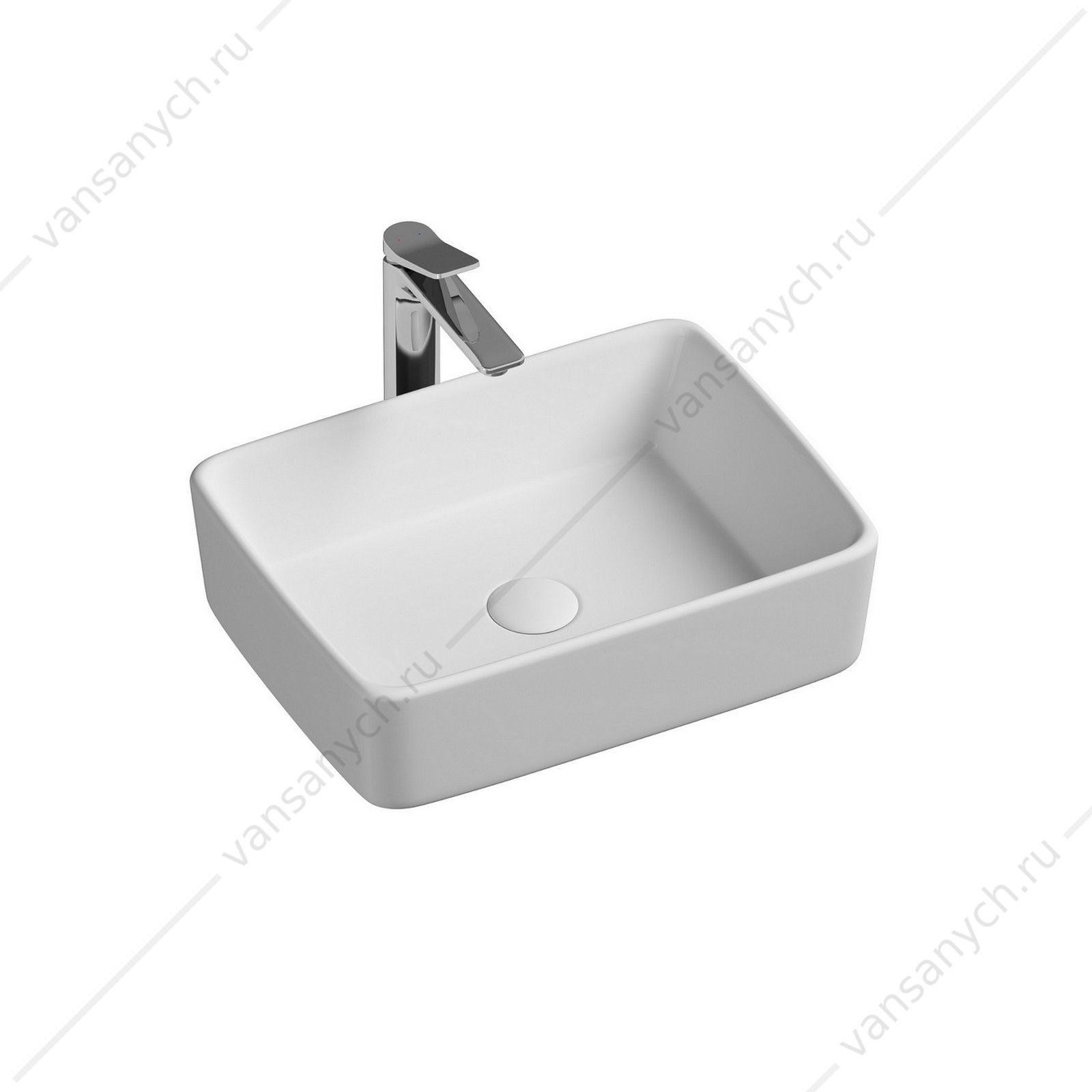 Раковина 48см Ceramica Nova ELEMENT CN6037 накладная белый CERAMICA NOVA (Италия) купить в Тюмени (Ван Саныч™)