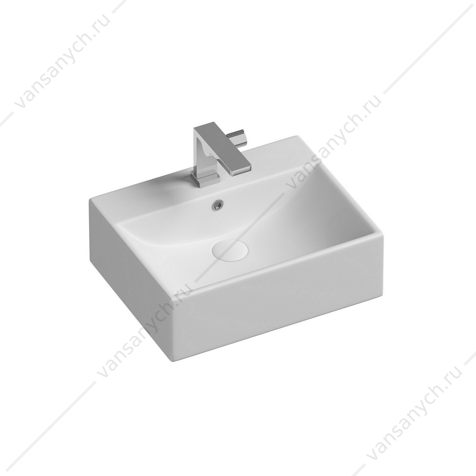Раковина 50см Ceramica Nova ELEMENT CN6040 накладная белый CERAMICA NOVA (Италия) купить в Тюмени (Ван Саныч™)