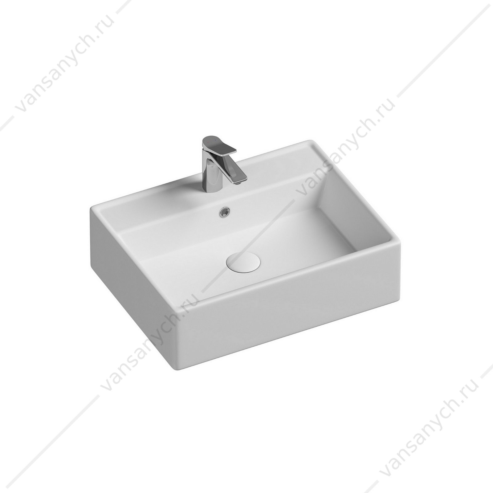 Раковина 59см Ceramica Nova ELEMENT CN6046 накладная белый CERAMICA NOVA (Италия) купить в Тюмени (Ван Саныч™)