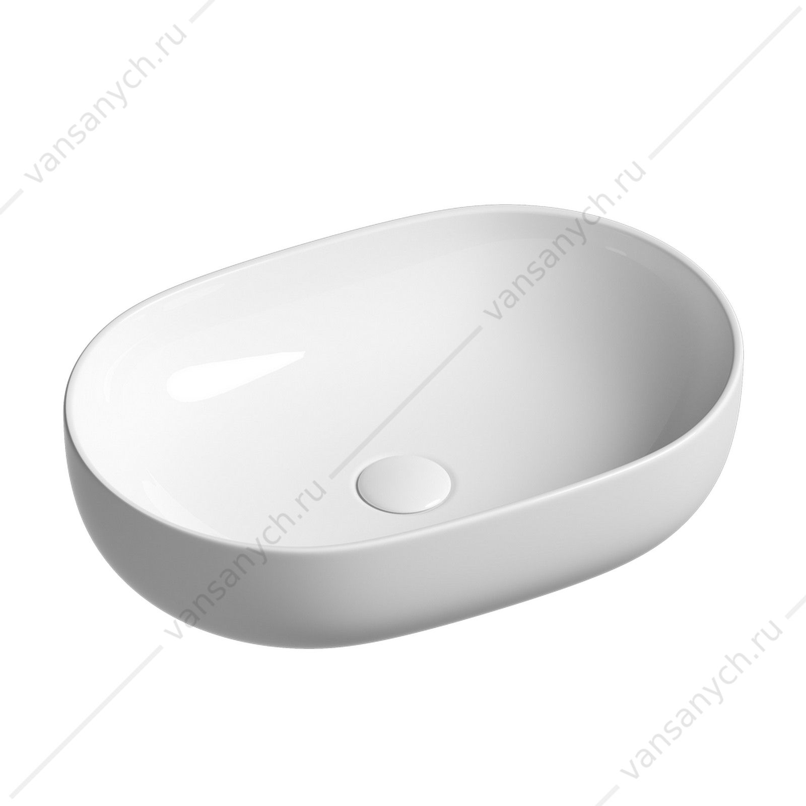 Раковина 60см Ceramica Nova ELEMENT CN6047 накладная белый CERAMICA NOVA (Италия) купить в Тюмени (Ван Саныч™)