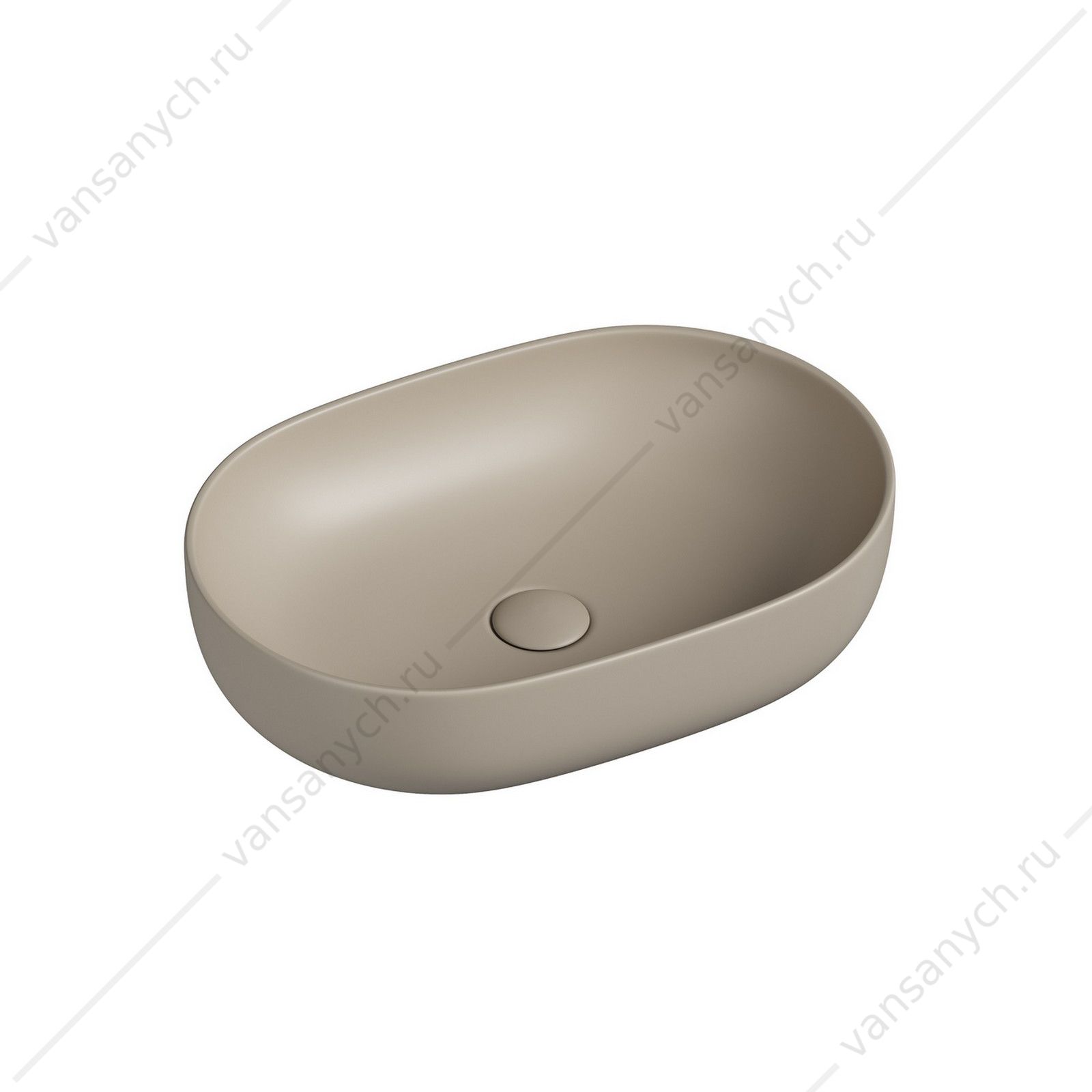 Раковина 60см Ceramica Nova ELEMENT CN6047MC накладная бежевый матовый CERAMICA NOVA (Италия) купить в Тюмени (Ван Саныч™)