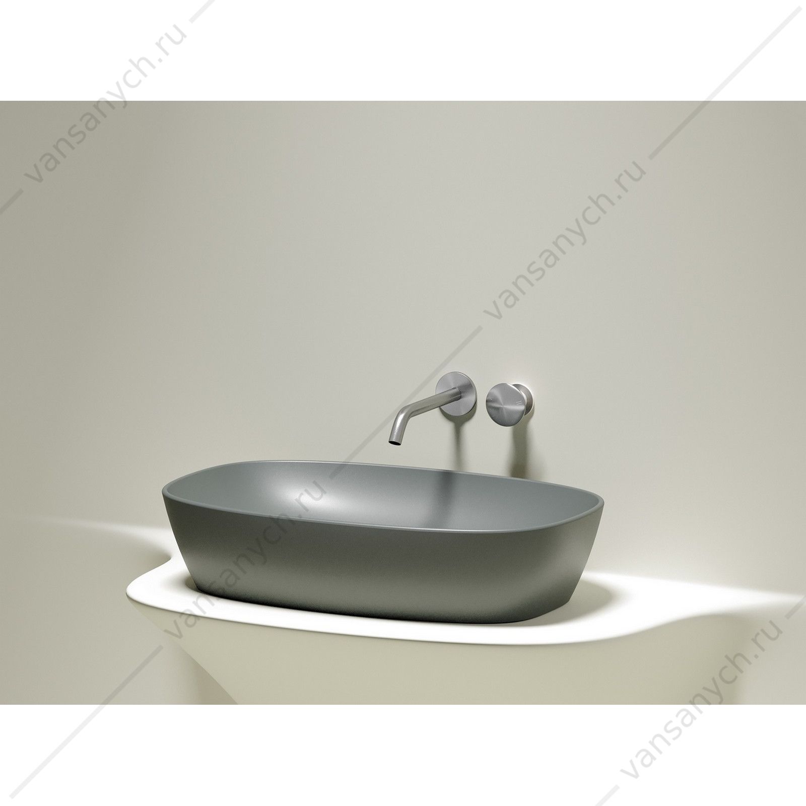Раковина 60см Ceramica Nova ELEMENT CN6049MH накладная антрацит матовый CERAMICA NOVA (Италия) купить в Тюмени (Ван Саныч™)