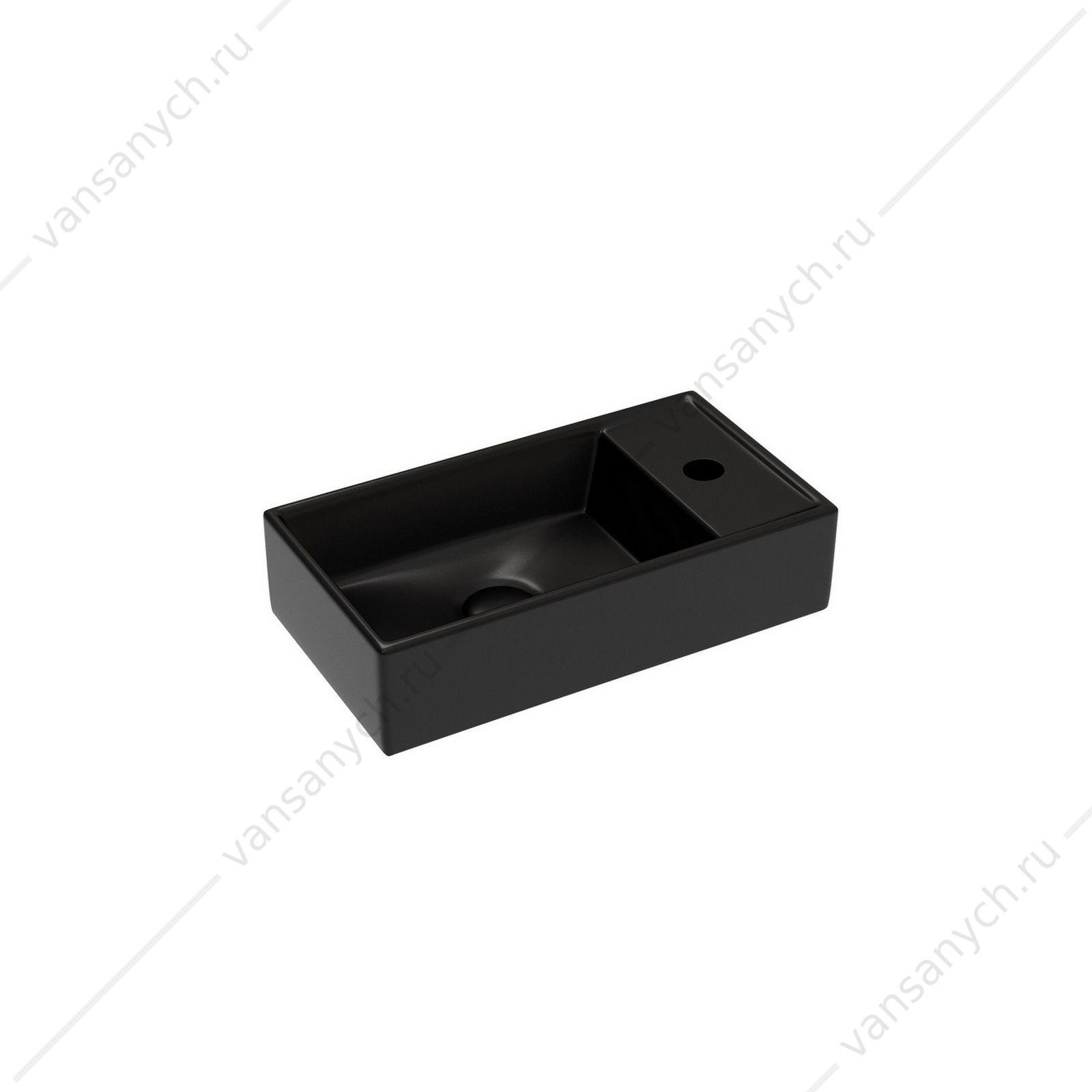 Раковина 42см Ceramica Nova ELEMENT CN6051LMB подвесная черный матовый CERAMICA NOVA (Италия) купить в Тюмени (Ван Саныч™)