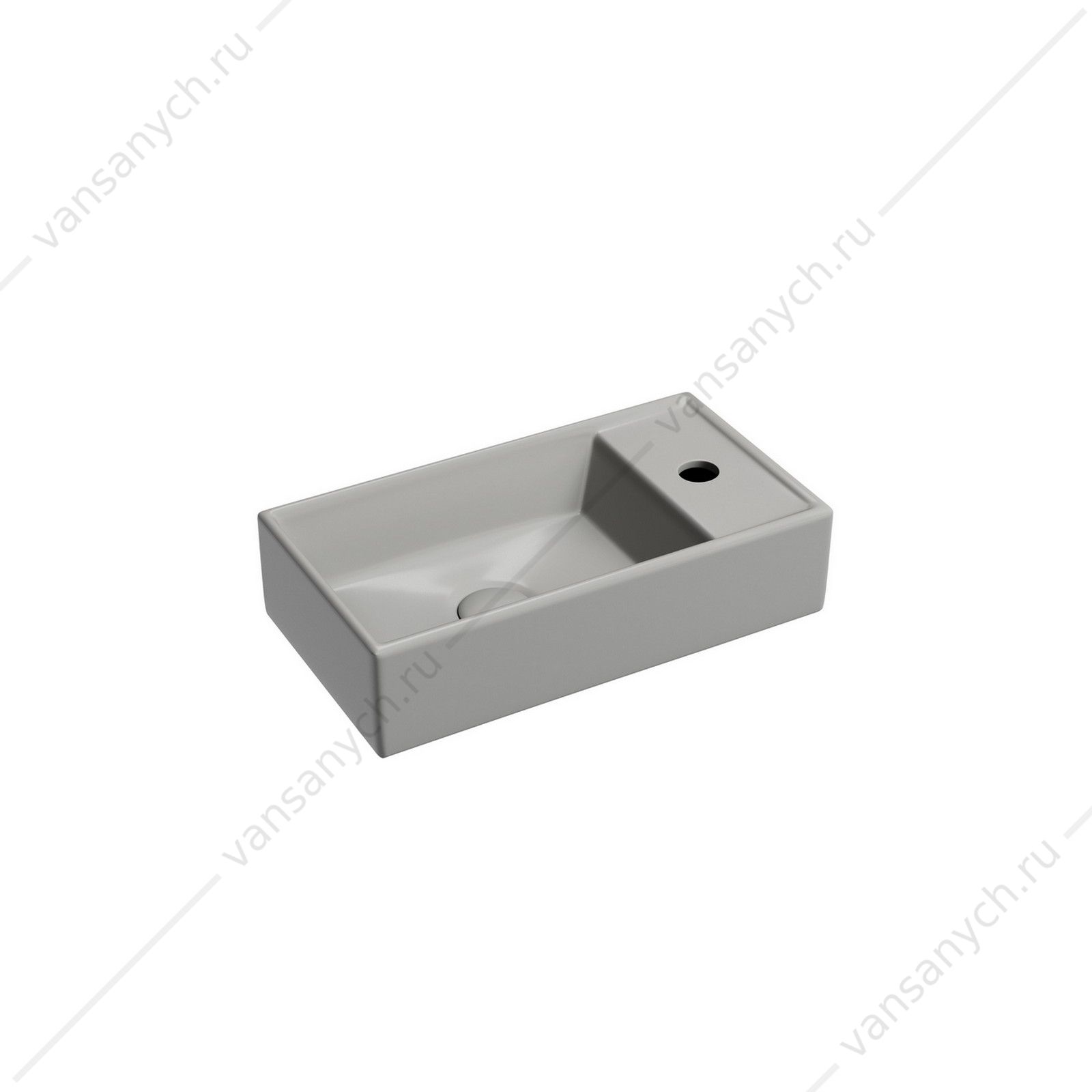 Раковина 42см Ceramica Nova ELEMENT CN6051LMH подвесная антрацит матовый CERAMICA NOVA (Италия) купить в Тюмени (Ван Саныч™)
