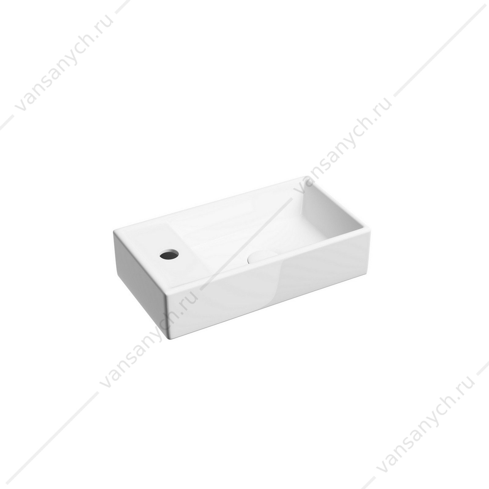 Раковина 42см Ceramica Nova ELEMENT CN6051R подвесная белый CERAMICA NOVA (Италия) купить в Тюмени (Ван Саныч™)