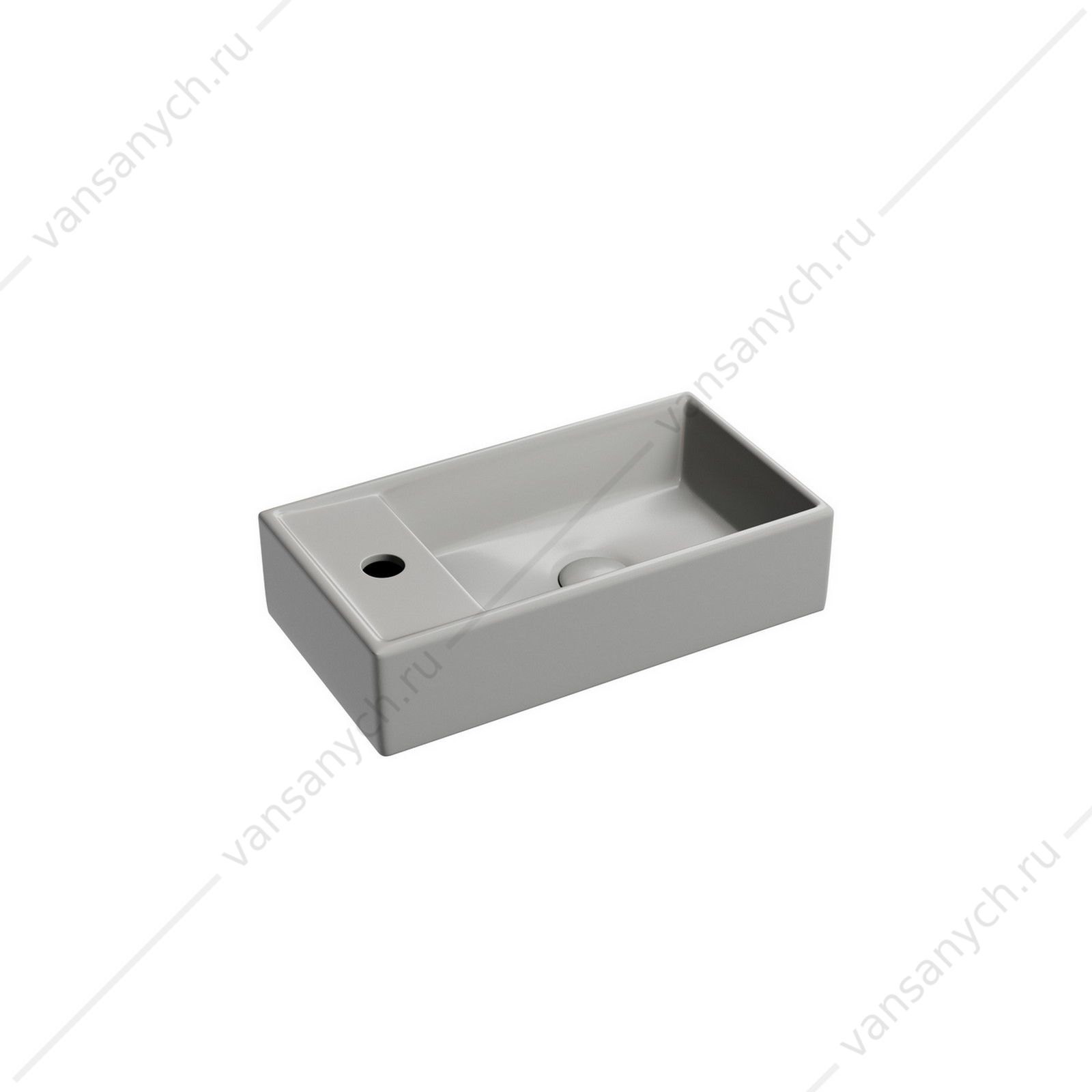 Раковина 42см Ceramica Nova ELEMENT CN6051RMH подвесная антрацит матовый CERAMICA NOVA (Италия) купить в Тюмени (Ван Саныч™)