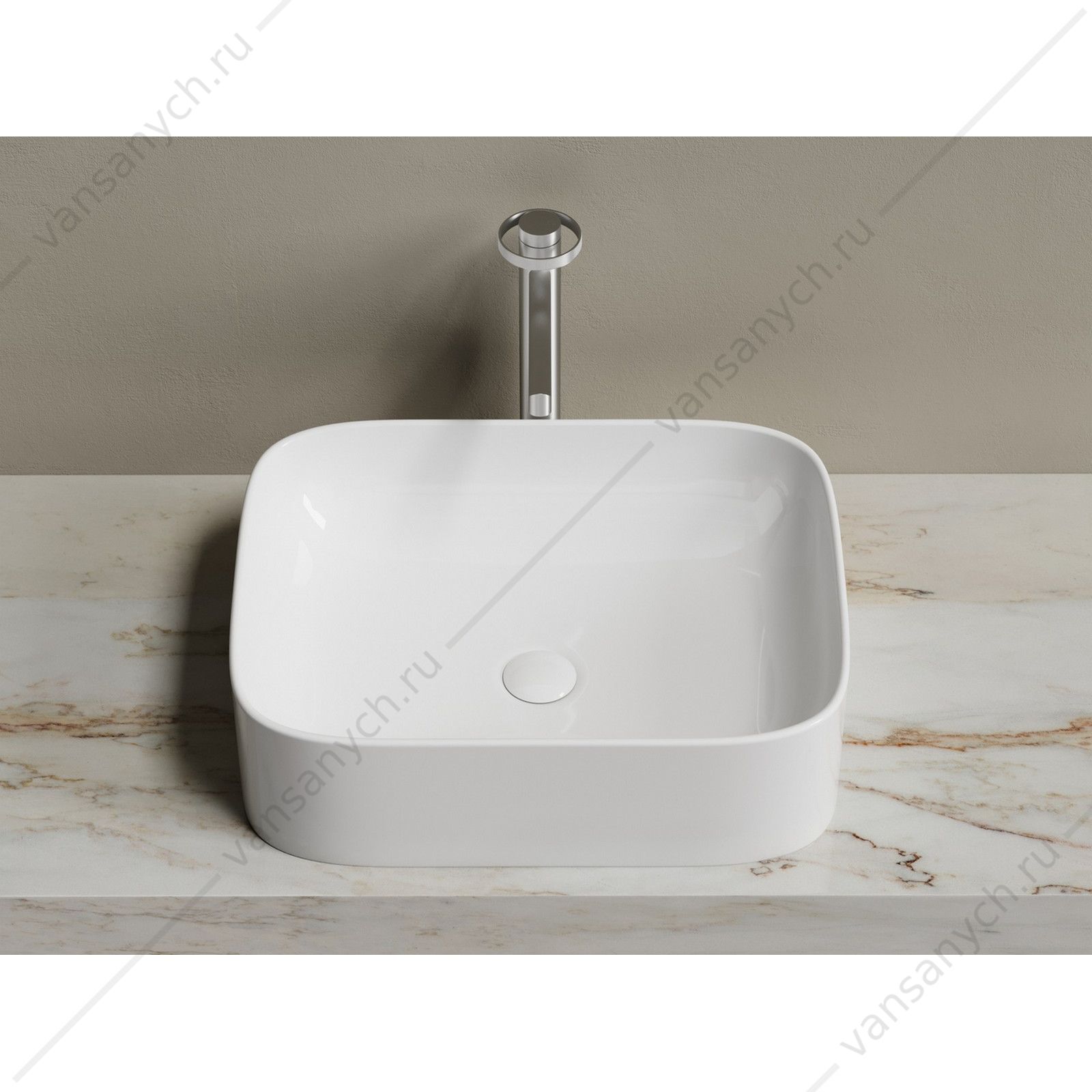 Раковина 51см Ceramica Nova ELEMENT CN6052 накладная белый CERAMICA NOVA (Италия) купить в Тюмени (Ван Саныч™)