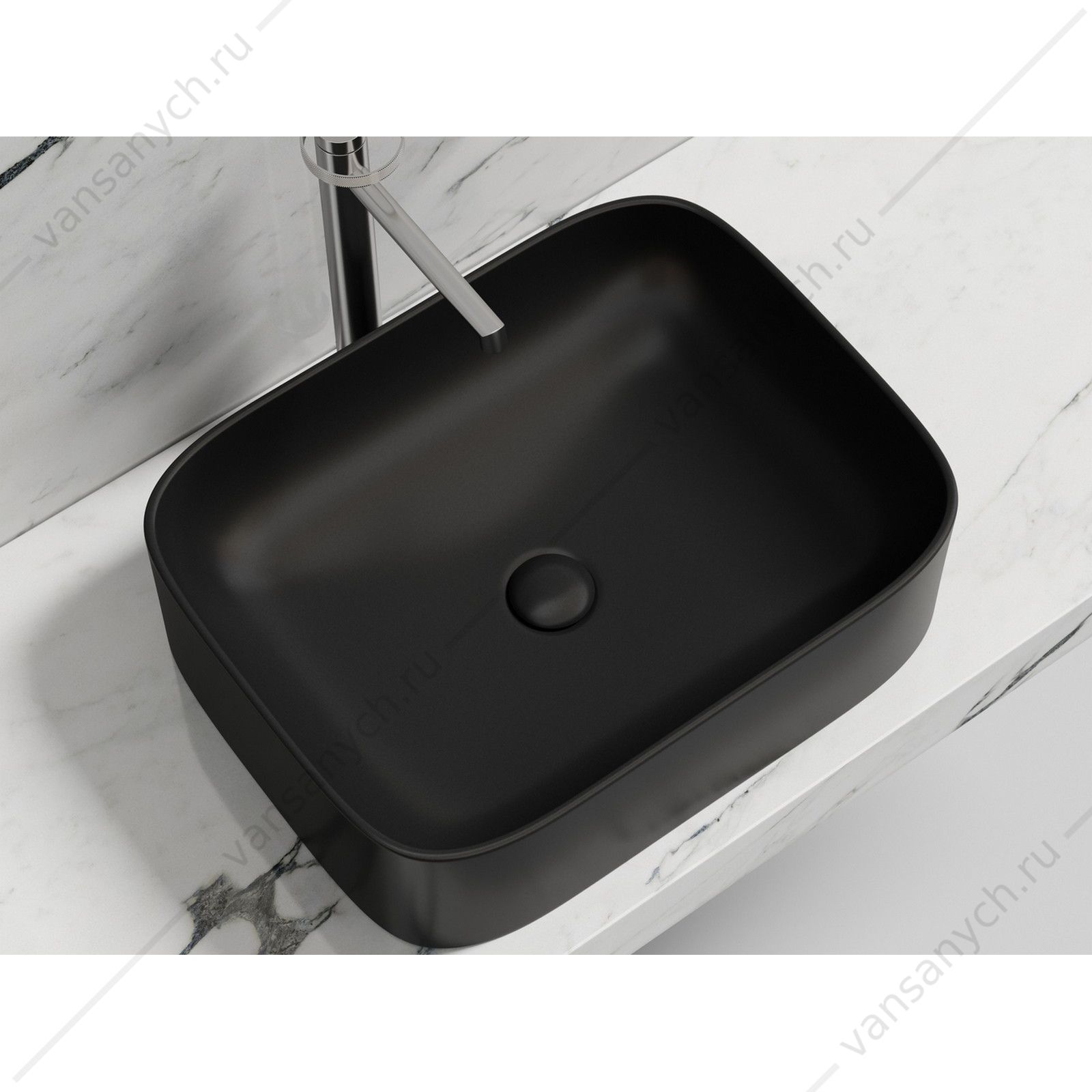 Раковина 51см Ceramica Nova ELEMENT CN6052MB накладная черный матовый CERAMICA NOVA (Италия) купить в Тюмени (Ван Саныч™)