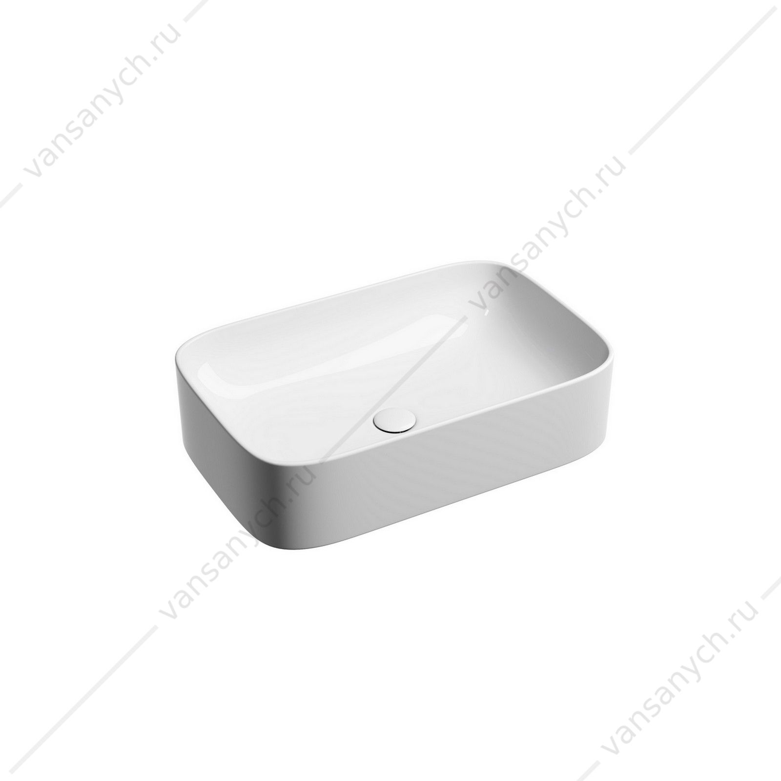 Раковина 61см Ceramica Nova ELEMENT CN6053 накладная белый CERAMICA NOVA (Италия) купить в Тюмени (Ван Саныч™)