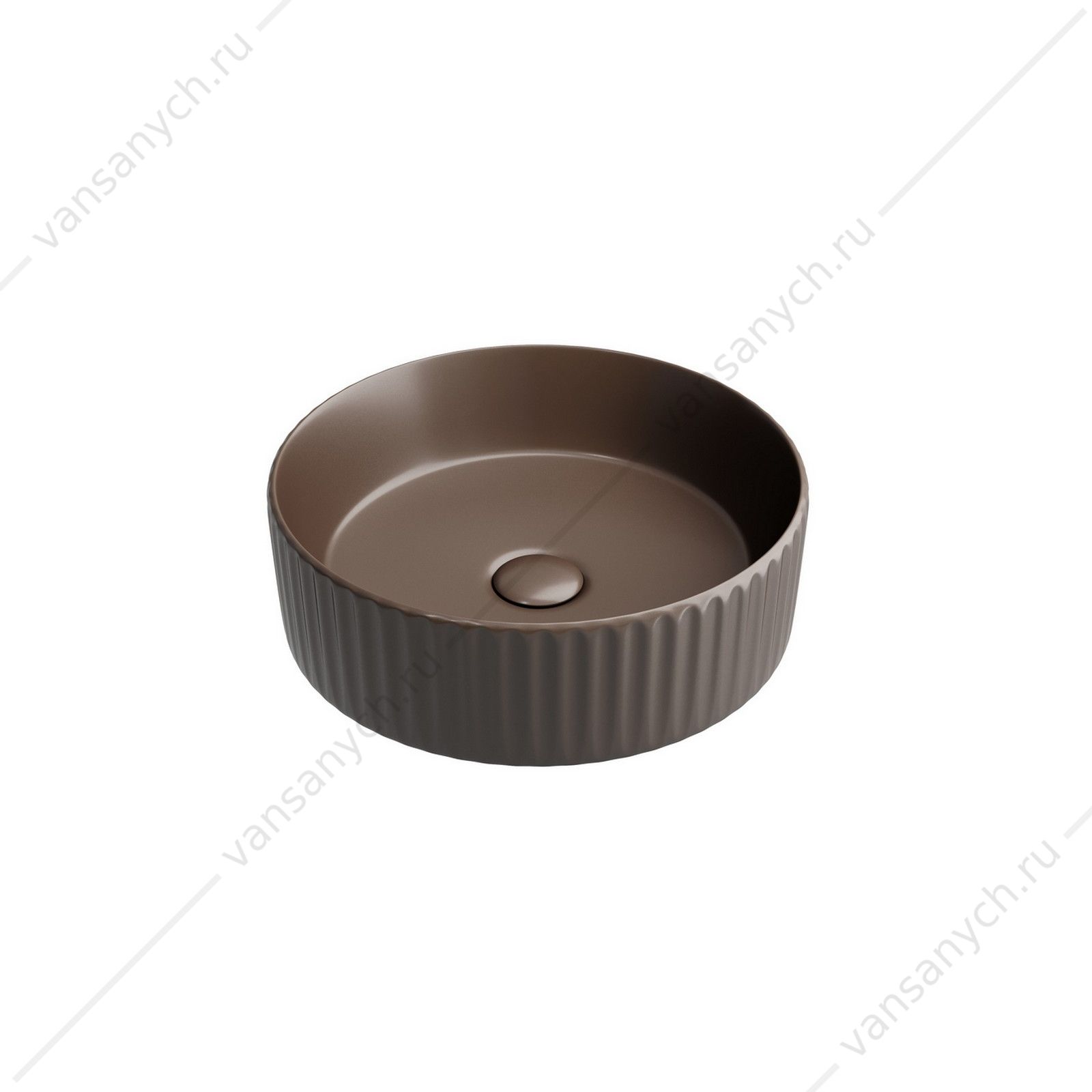 Раковина 36см Ceramica Nova ELEMENT CN6057MDB накладная темно-коричневый матовый CERAMICA NOVA (Италия) купить в Тюмени (Ван Саныч™)