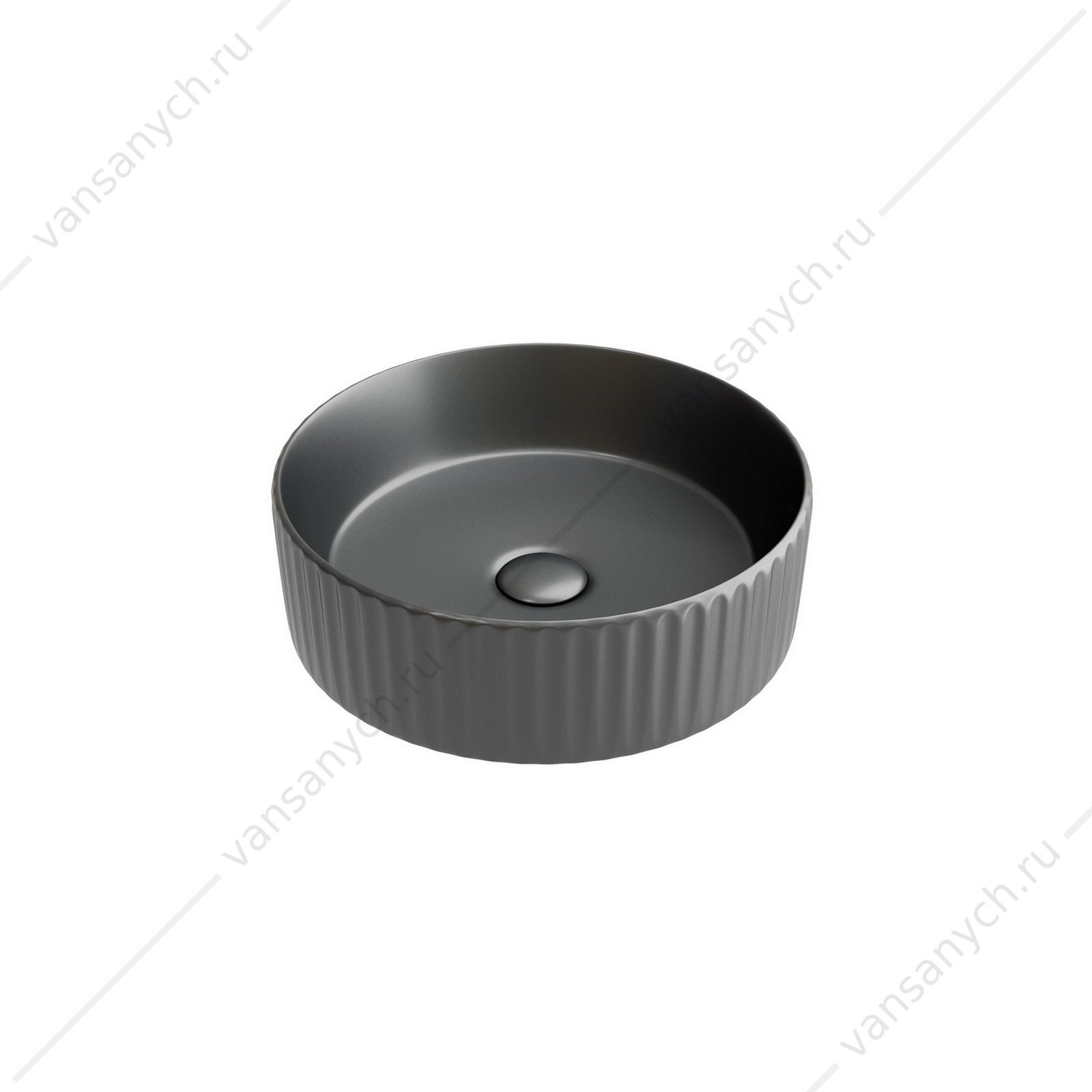 Раковина 36см Ceramica Nova ELEMENT CN6057MDH накладная темный антрацит матовый CERAMICA NOVA (Италия) купить в Тюмени (Ван Саныч™)