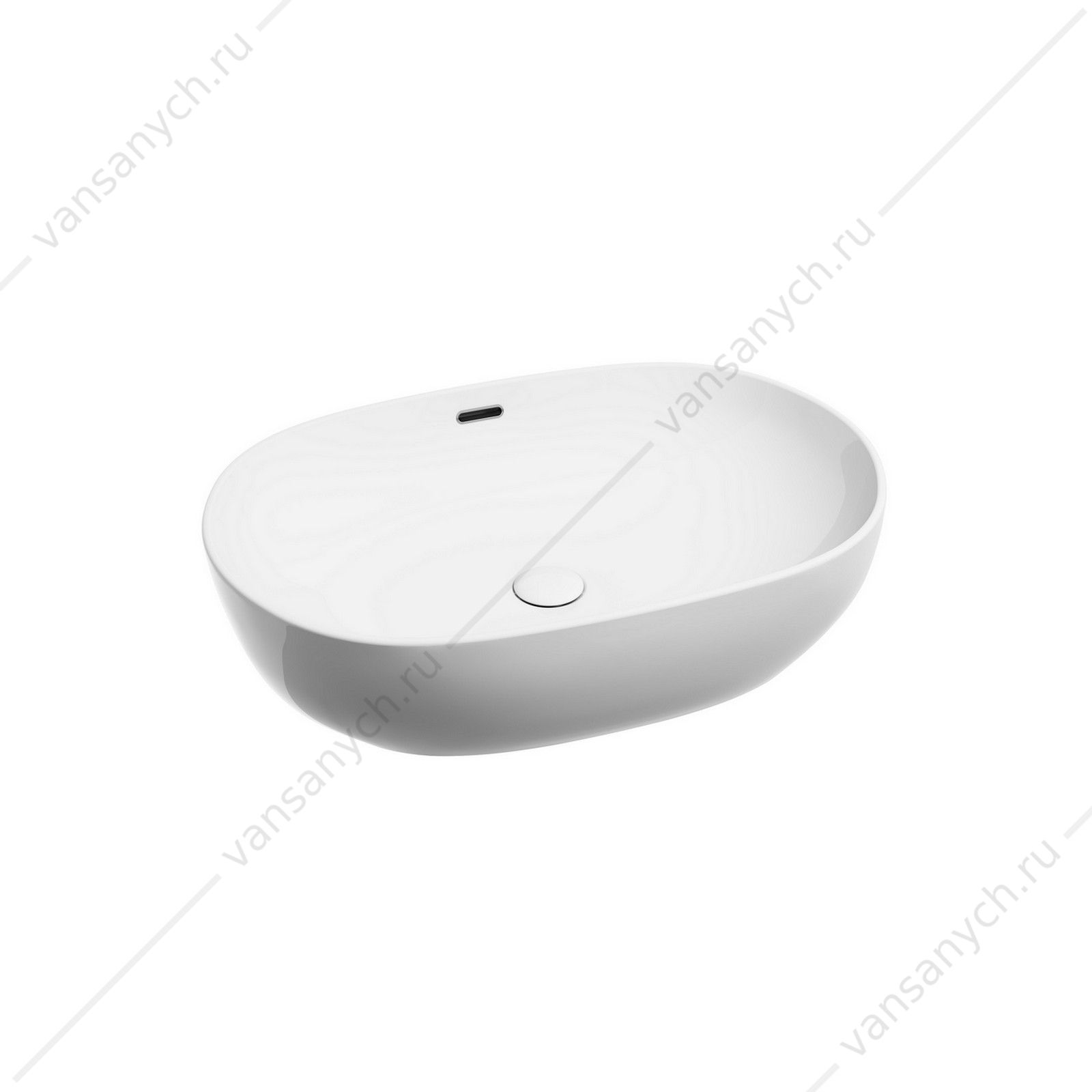 Раковина 61см Ceramica Nova ELEMENT CN6064 накладная белый CERAMICA NOVA (Италия) купить в Тюмени (Ван Саныч™)