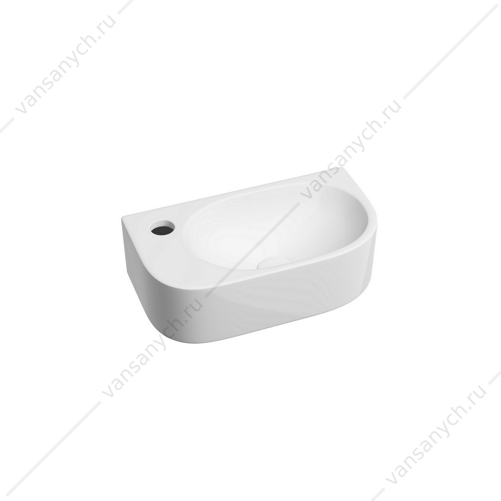 Раковина 41см Ceramica Nova ELEMENT CN6066R подвесная белый CERAMICA NOVA (Италия) купить в Тюмени (Ван Саныч™)