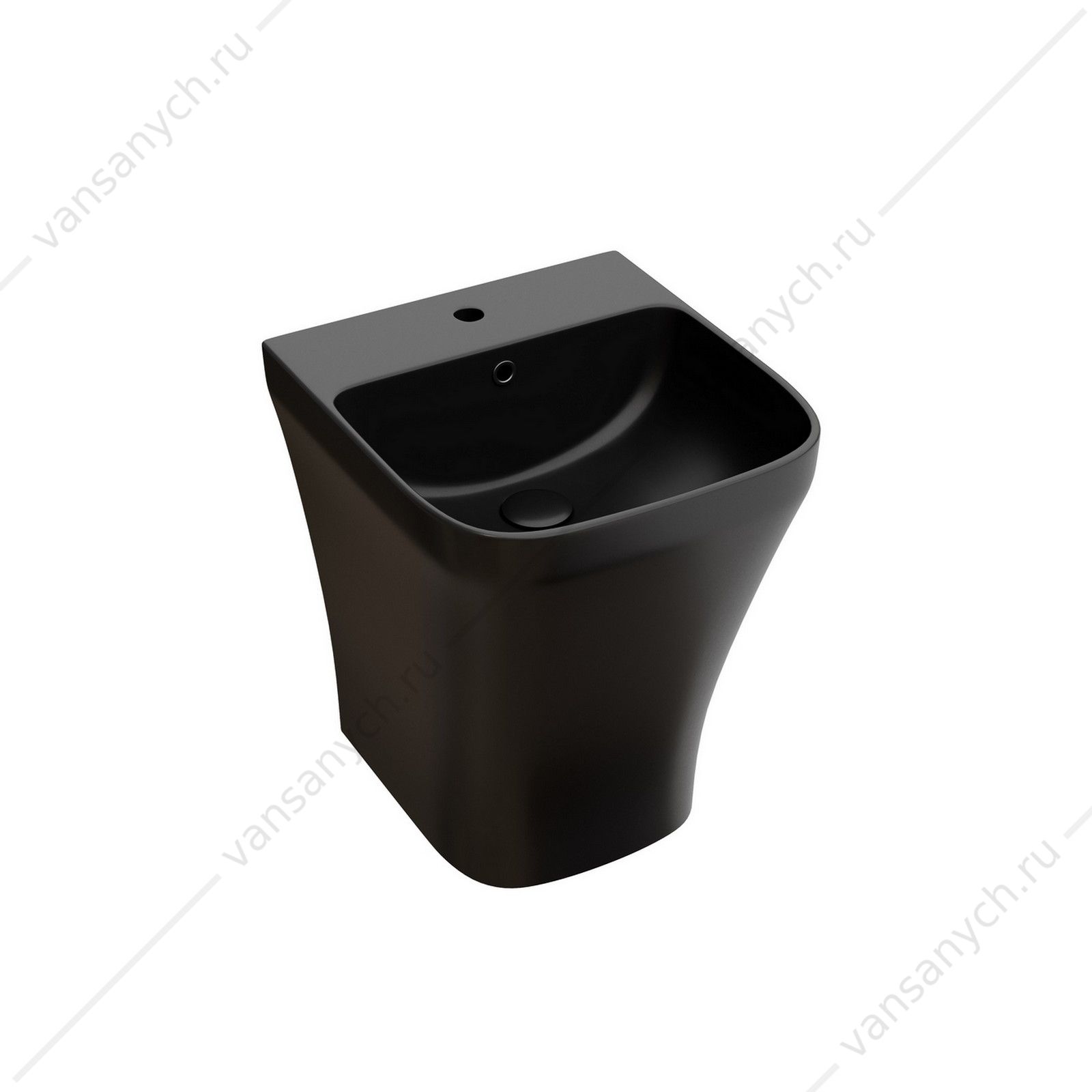 Раковина 37см Ceramica Nova DION CN6067MB подвесная черный матовый CERAMICA NOVA (Италия) купить в Тюмени (Ван Саныч™)