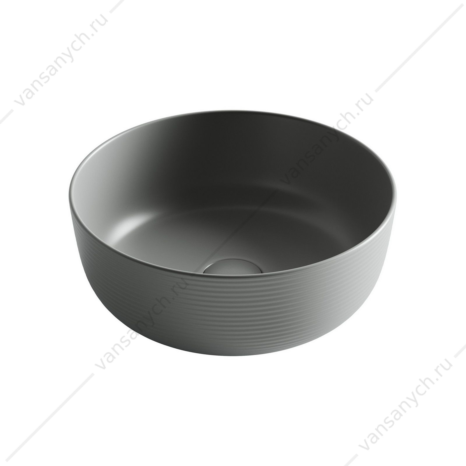 Раковина 36см Ceramica Nova ELEMENT CN6073MH накладная антрацит матовый CERAMICA NOVA (Италия) купить в Тюмени (Ван Саныч™)