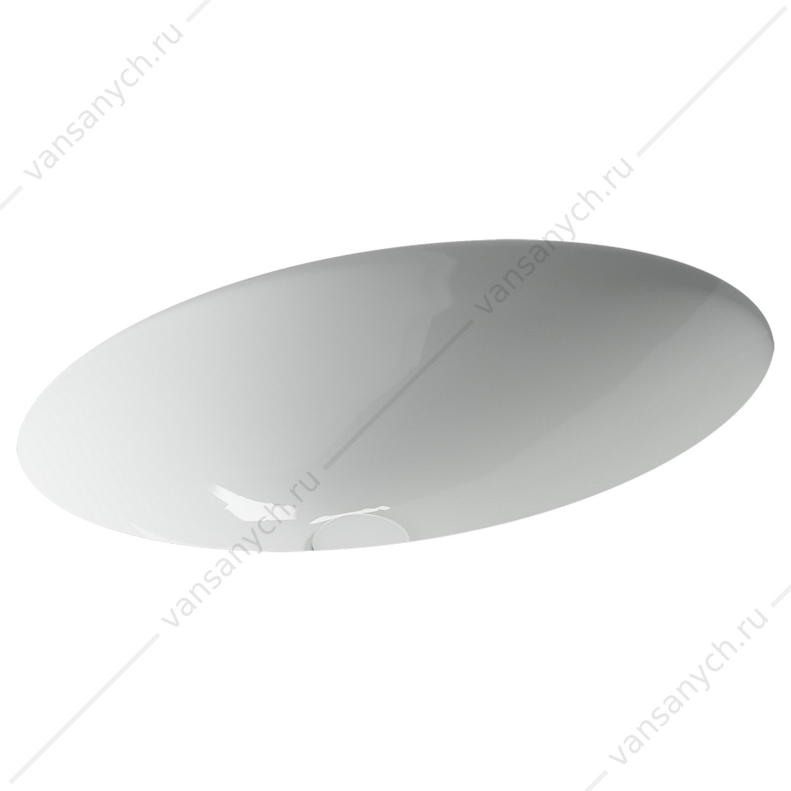 Раковина 62см Ceramica Nova Era CN6081 встраиваемая белый CERAMICA NOVA (Италия) купить в Тюмени (Ван Саныч™)