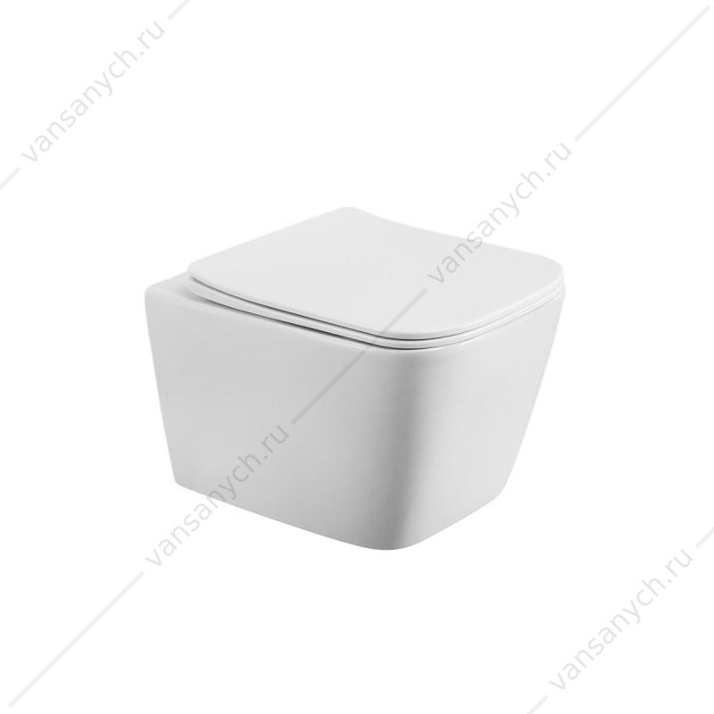 Унитаз безободковый, смыв Торнадо, с сиденьем BelBagno KRAFT-TOR подвесной BB7106CH-TOR/SC Belbagno (Италия) купить в Тюмени (Ван Саныч™)