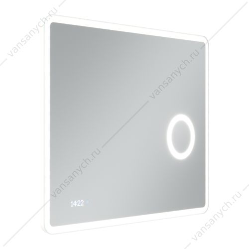 Зеркало 90 SANCOS Arcadia 1.0 90х70 с подсветкой, сенсор, часы, интегрир. увеличит. зеркало, AR1.900 SANCOS (Италия) купить в Тюмени (Ван Саныч™)