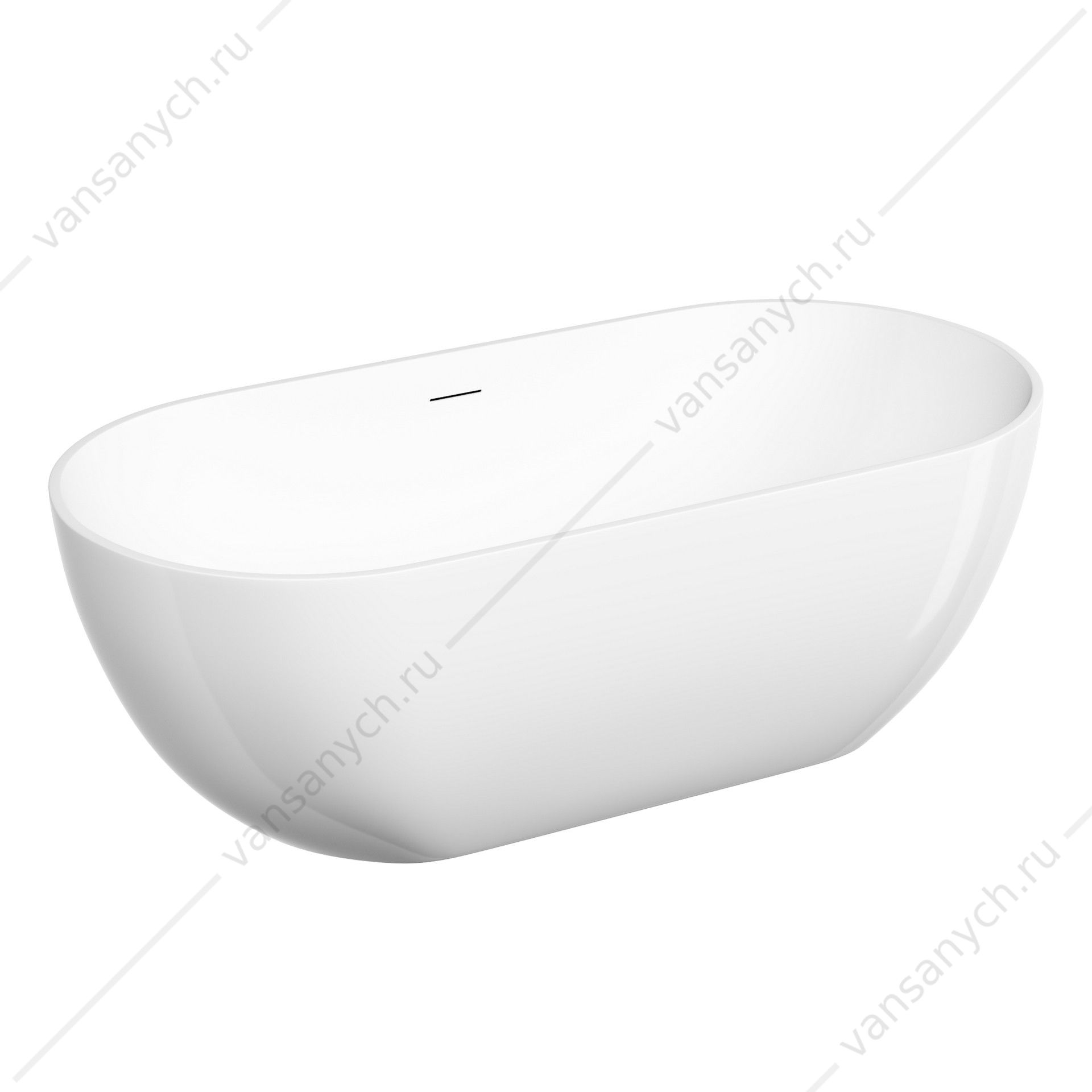 Ванна 170x80 Sancos Leaf FB20 отдельностоящая овальная SANCOS (Италия) купить в Тюмени (Ван Саныч™)