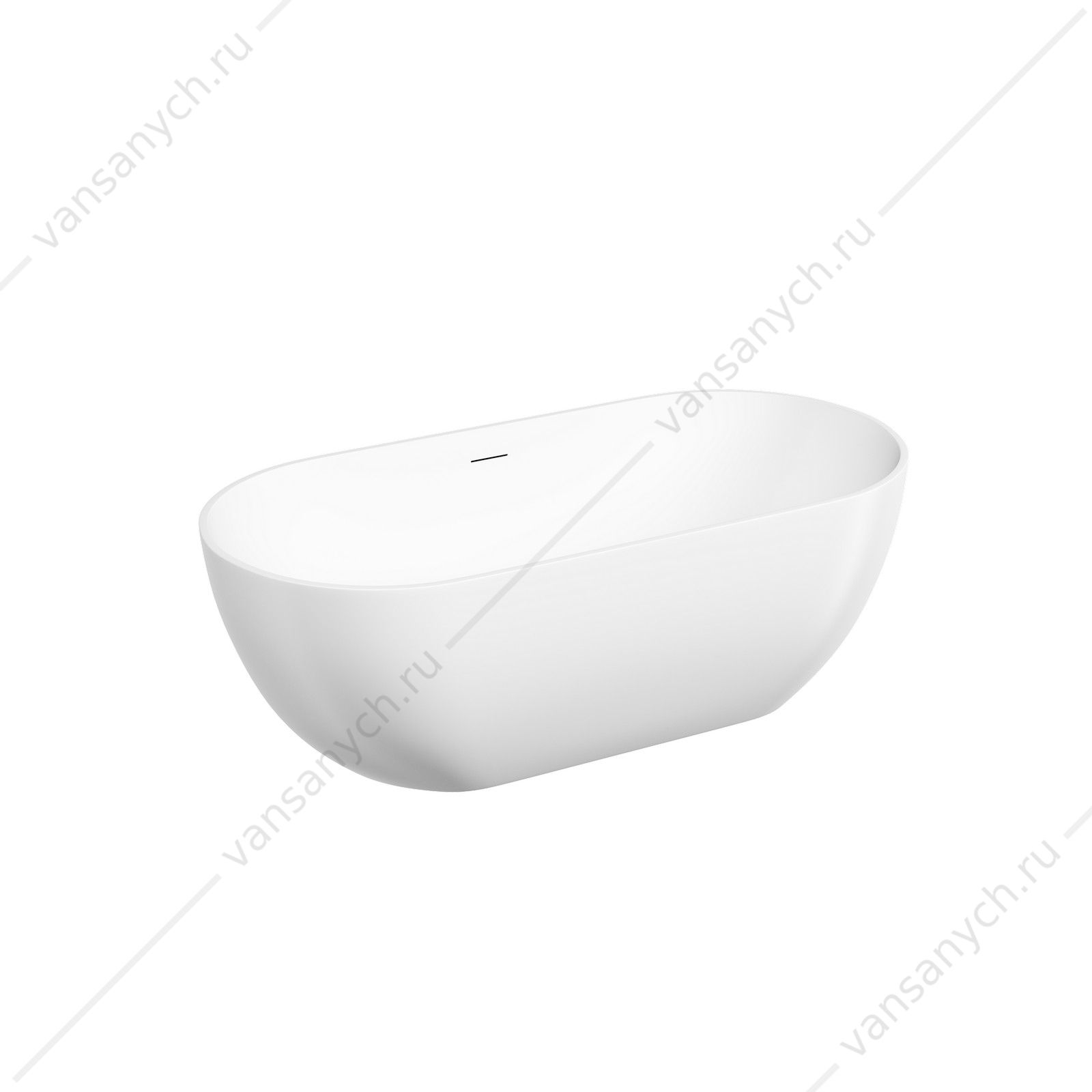 Ванна 170x80 Sancos Leaf FB20MW отдельностоящая овальная SANCOS (Италия) купить в Тюмени (Ван Саныч™)