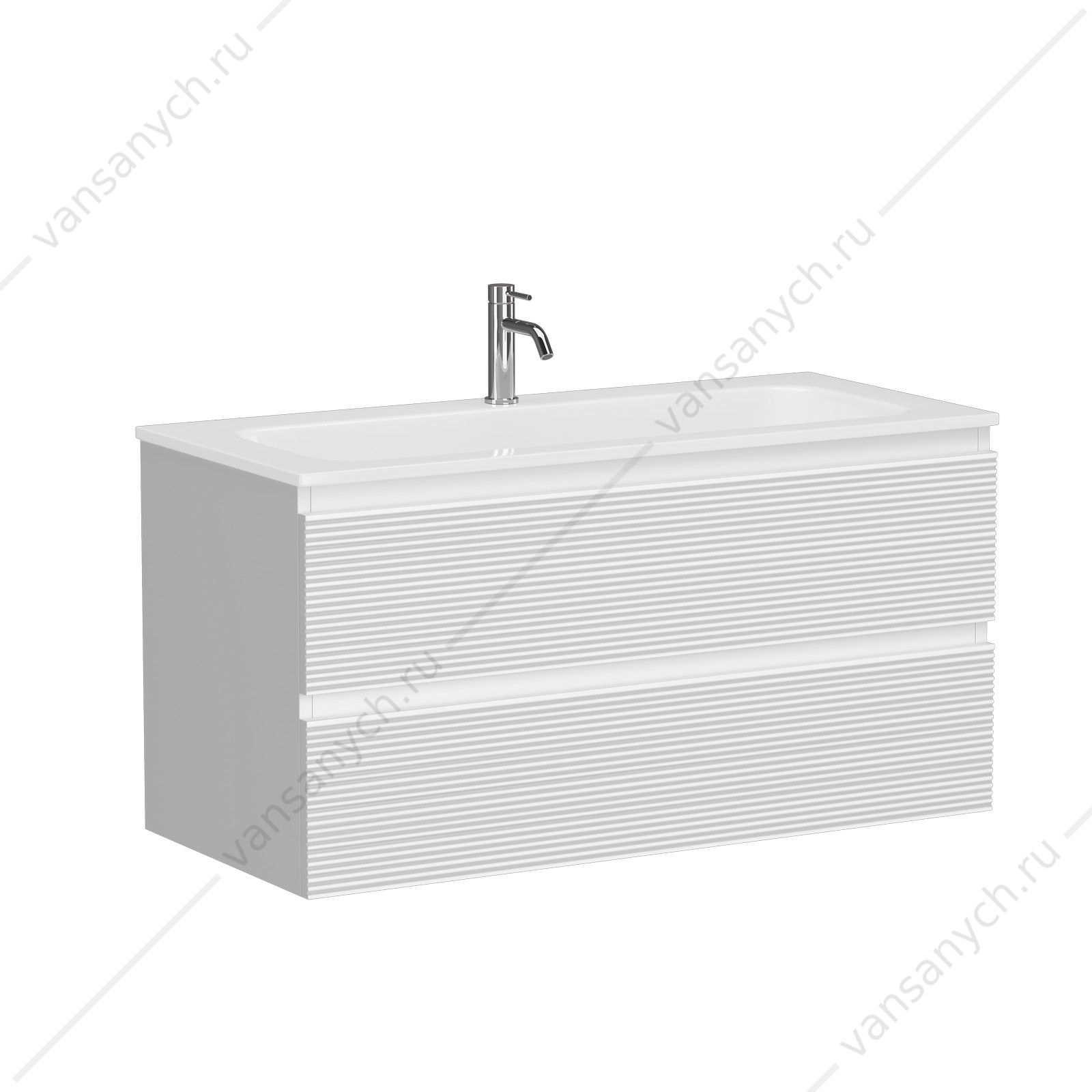 Тумба под раковину 100 подвесная SANCOS FOLK 99,5х50 Bianco FL100W SANCOS (Италия) купить в Тюмени (Ван Саныч™)