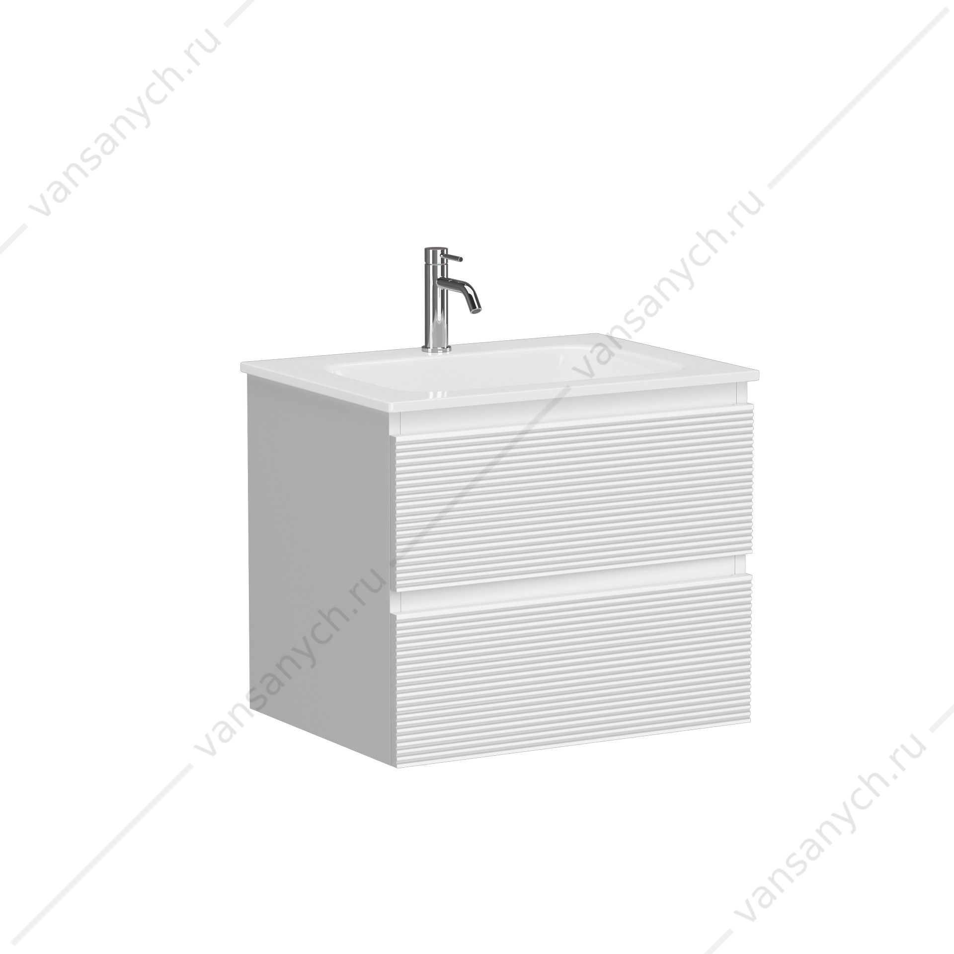 Тумба под раковину 60 подвесная SANCOS FOLK 59х50 Bianco FL60W SANCOS (Италия) купить в Тюмени (Ван Саныч™)