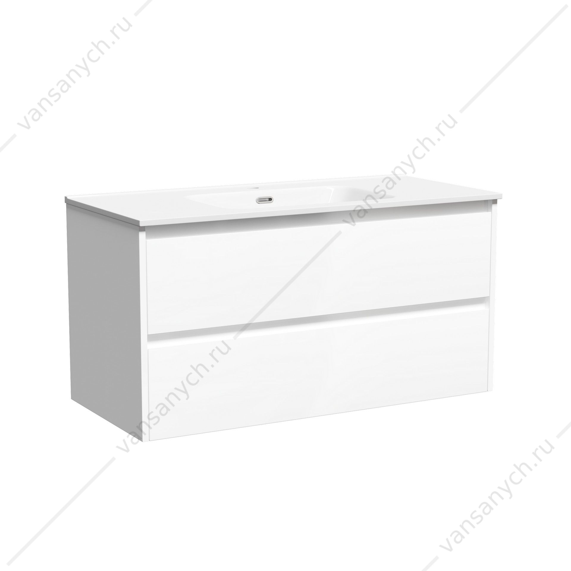 Тумба под раковину 100 подвесная SANCOS Libra 99х50 Белый LB100W SANCOS (Италия) купить в Тюмени (Ван Саныч™)