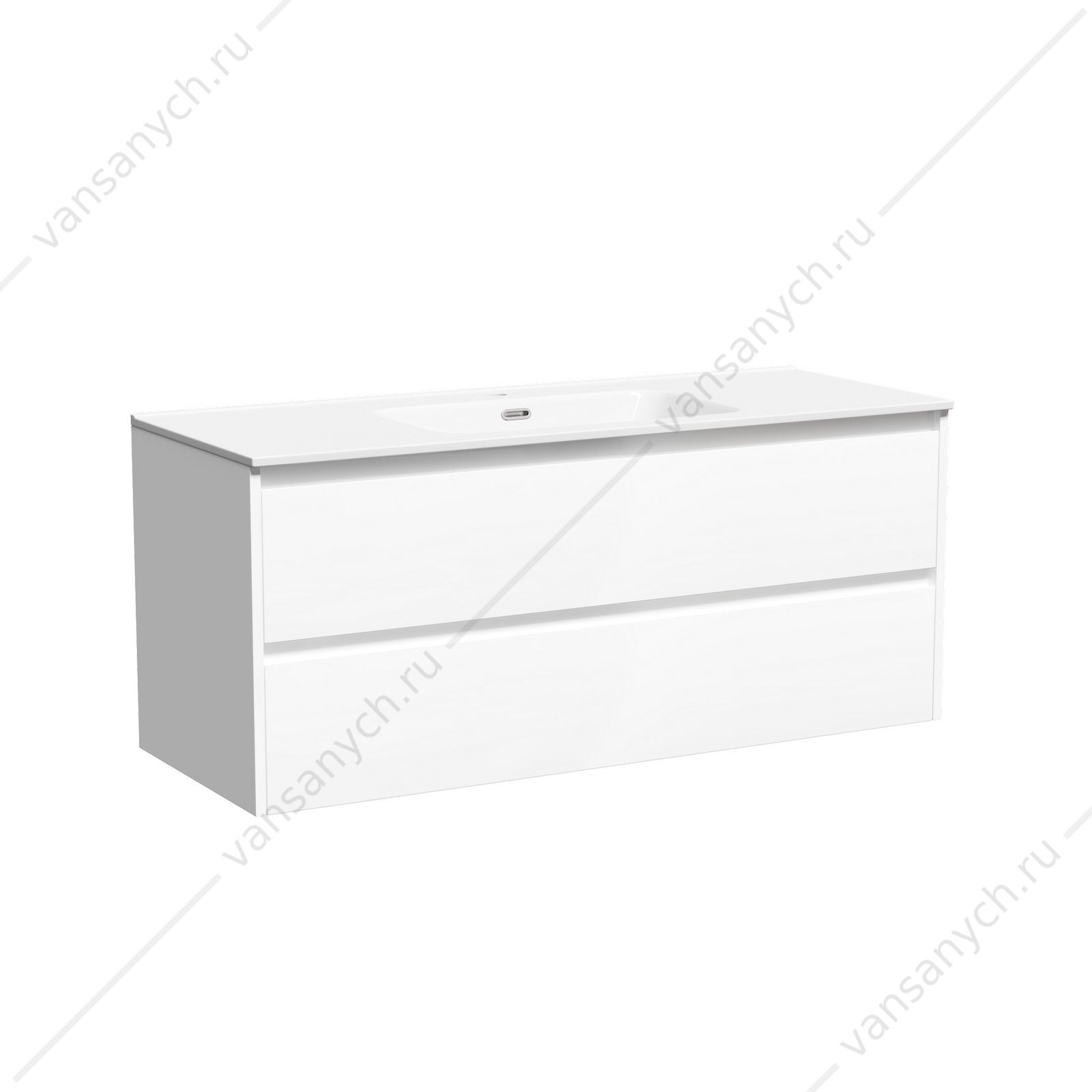 Тумба под раковину 120 подвесная SANCOS Libra 119х50 Белый LB120-1W SANCOS (Италия) купить в Тюмени (Ван Саныч™)