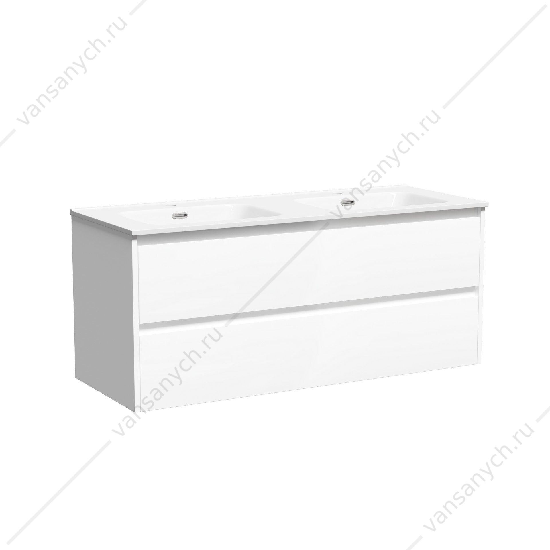 Тумба под раковину 120 подвесная SANCOS Libra 119х50 Белый LB120-2W SANCOS (Италия) купить в Тюмени (Ван Саныч™)